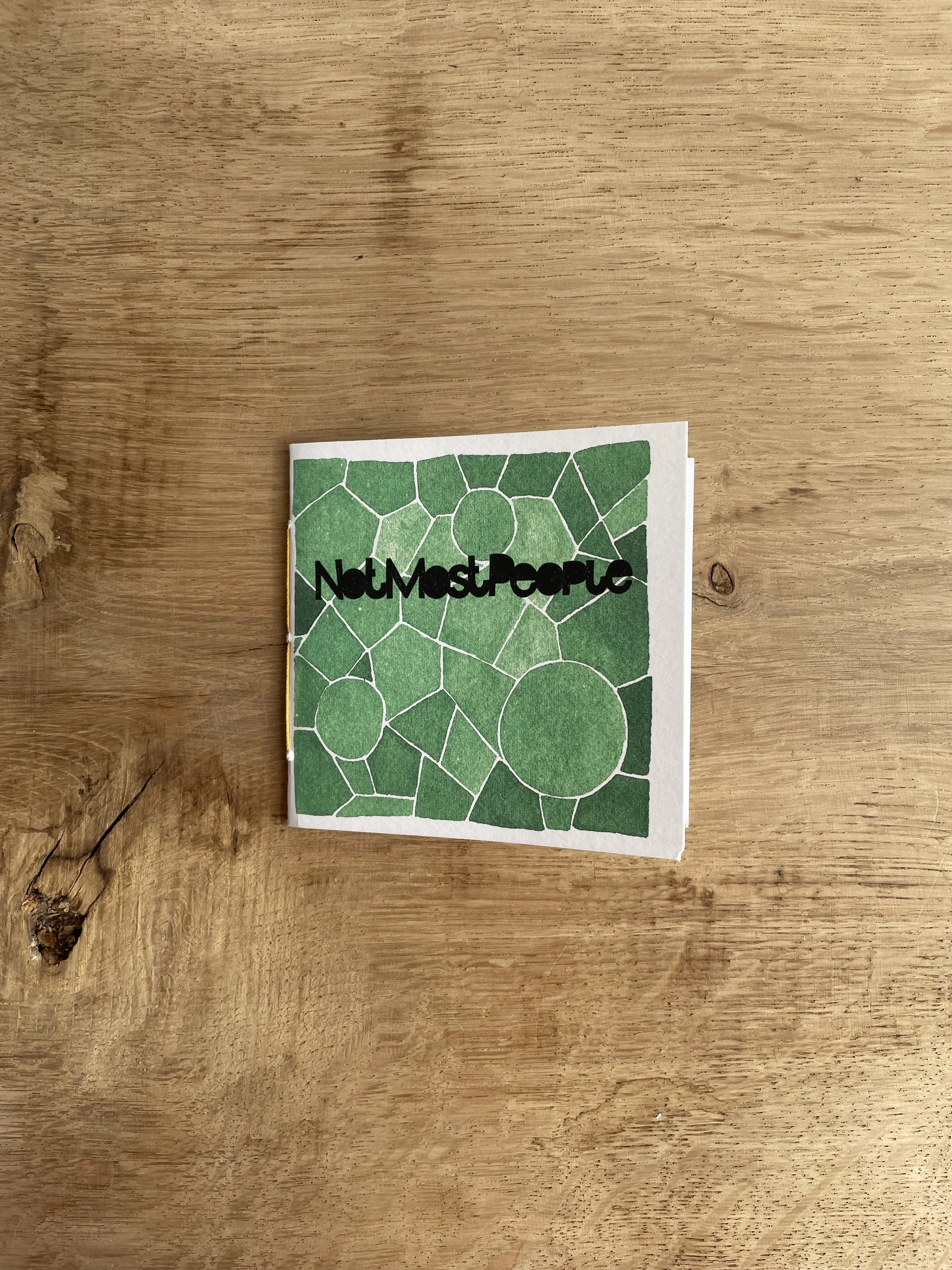 Not Most People Poetry pamphlet