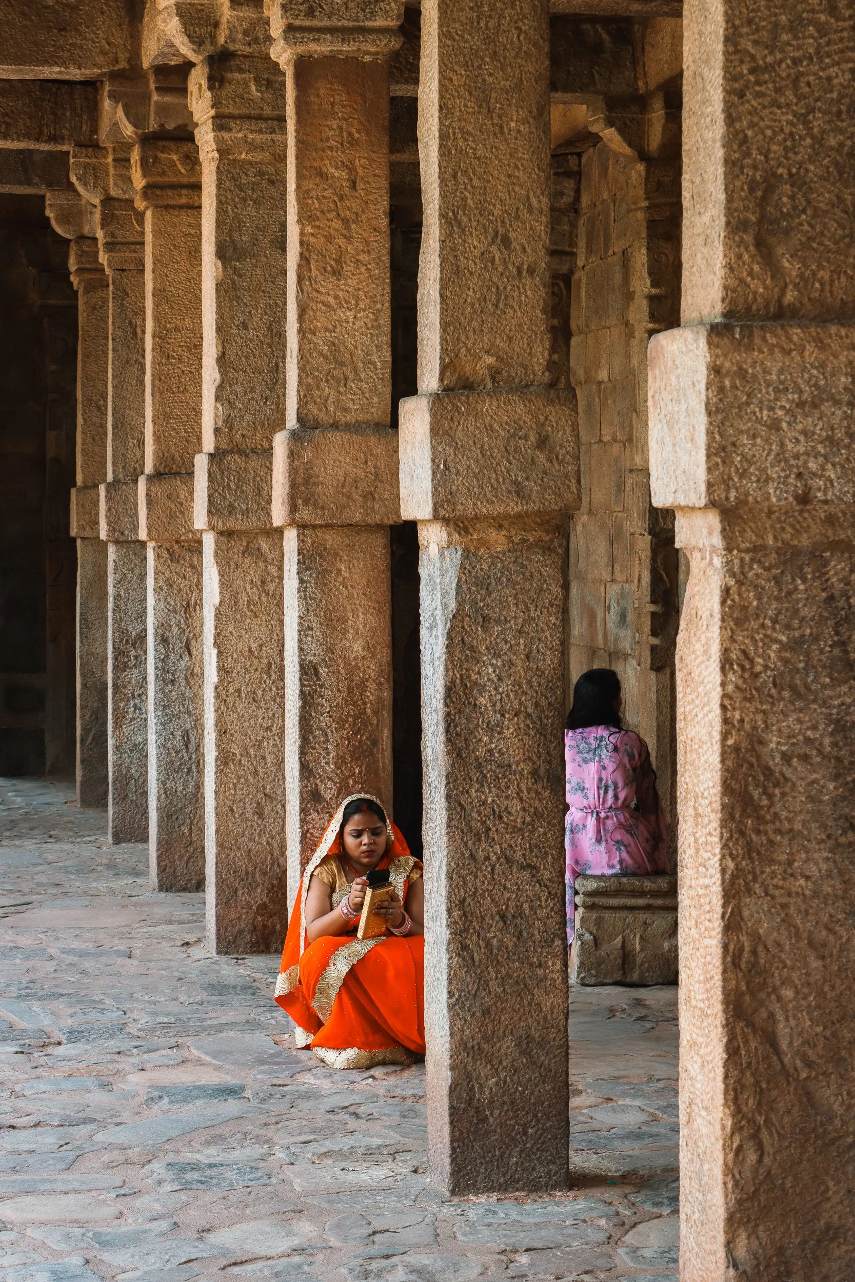 Doubled Dungeon - 2022 / Qutab Minar, Delhi / 12th century - sandstone / part of 'Stone Matters - In Full Spectrum' 2026