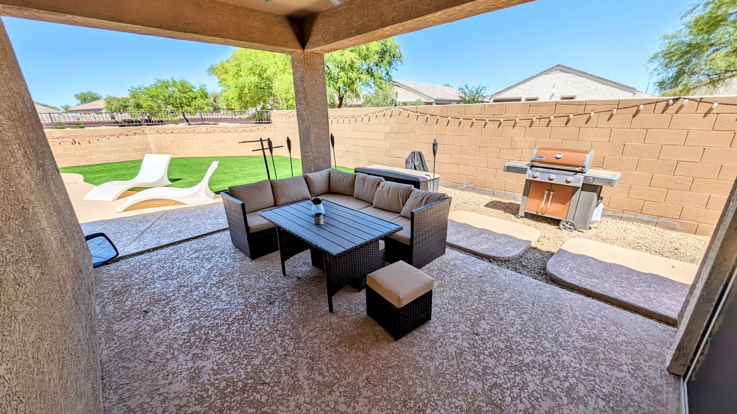 Outdoor Lounging and Grilling