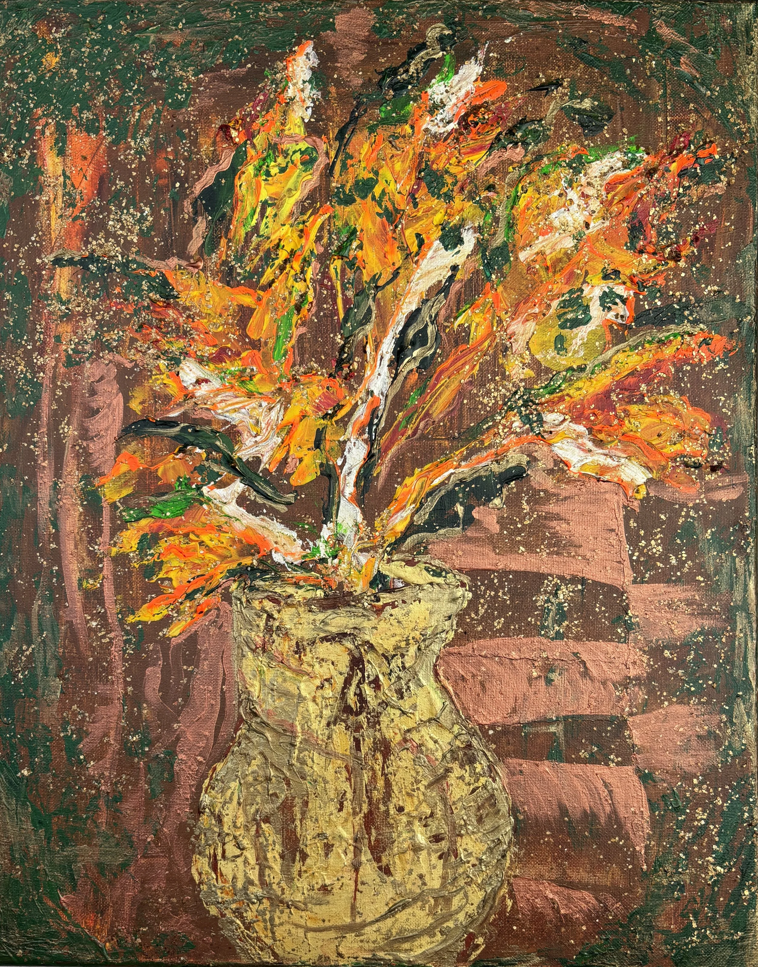 "Autumn Embers 2" Acrylic on canvas 16x20