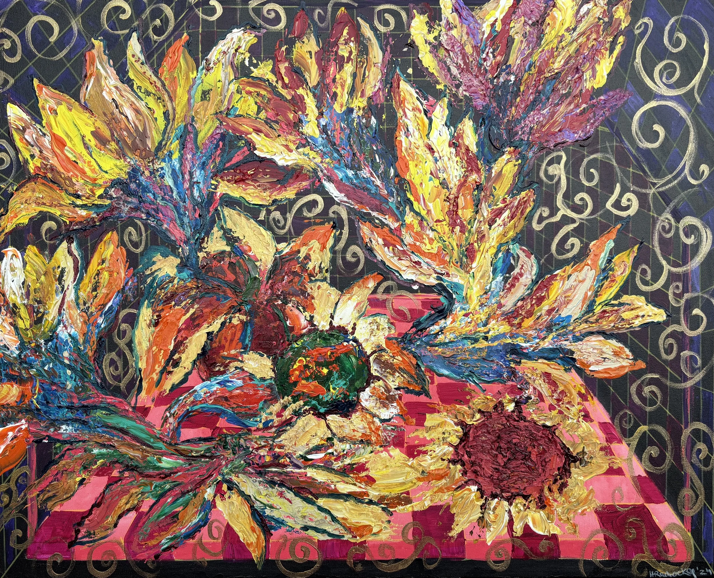 "The Fall Is here Again" Acrylic on canvas 20x30