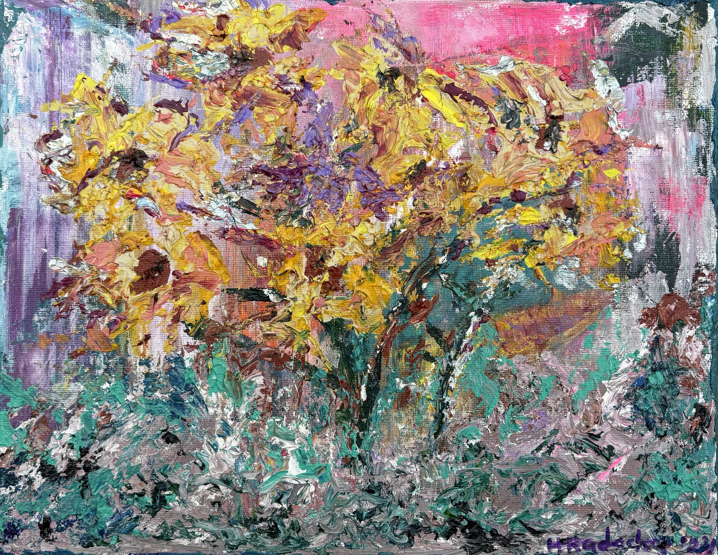 "Rainy Day" Acrylic on canvas 12x16