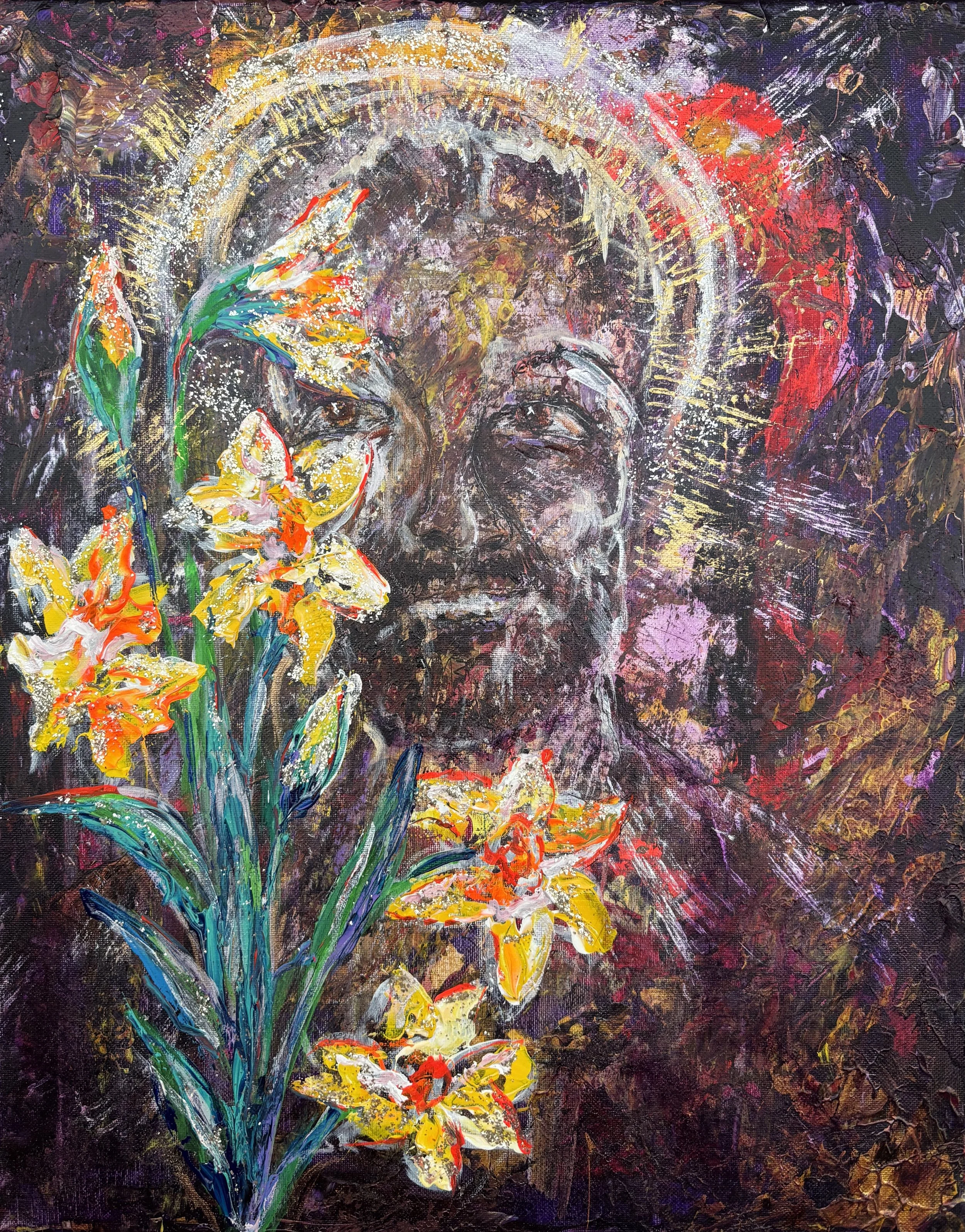 "In Your Chaos..Salvation" Acrylic on canvas 16x20 