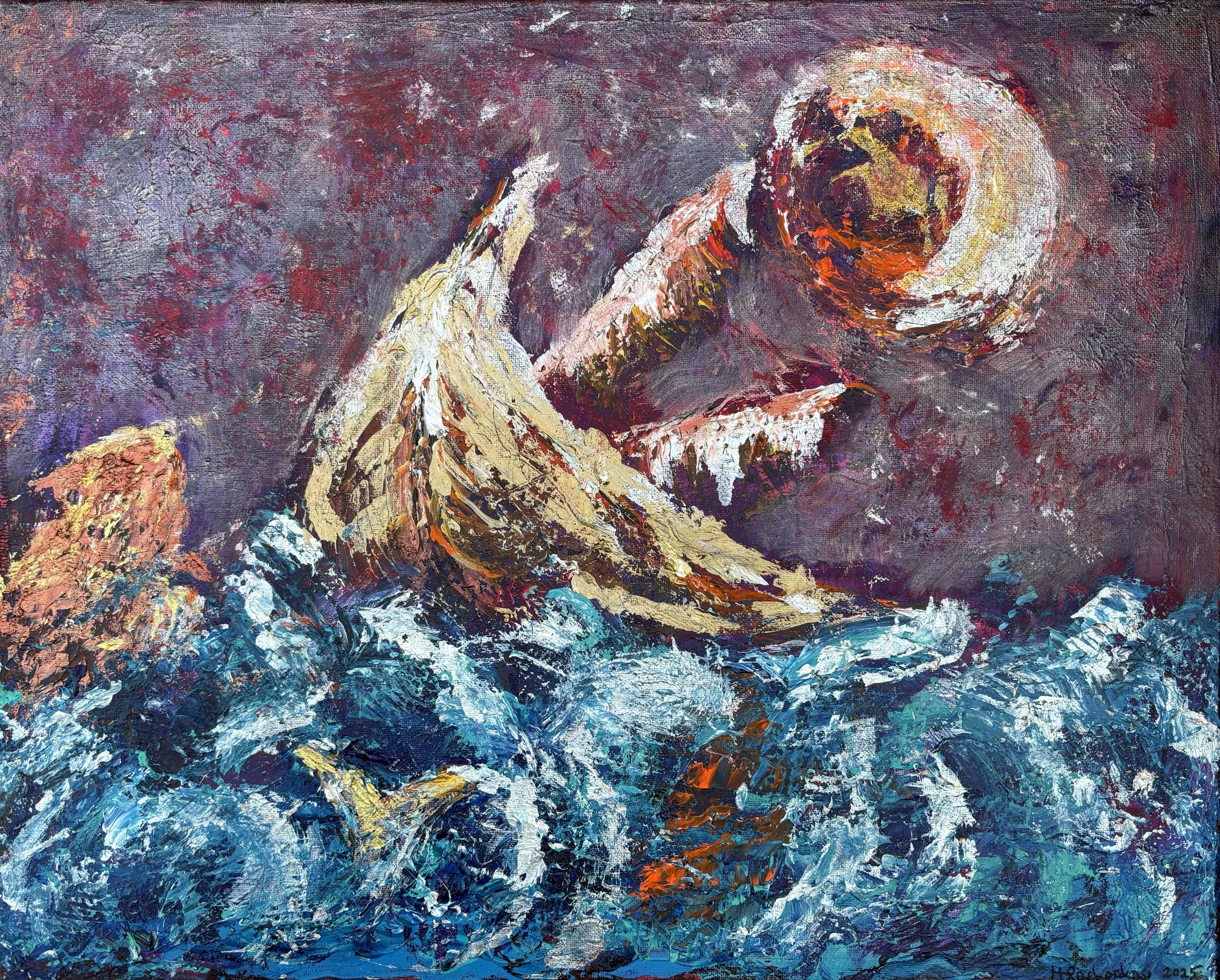 "Siren Song" Acrylic on canvas 20x16