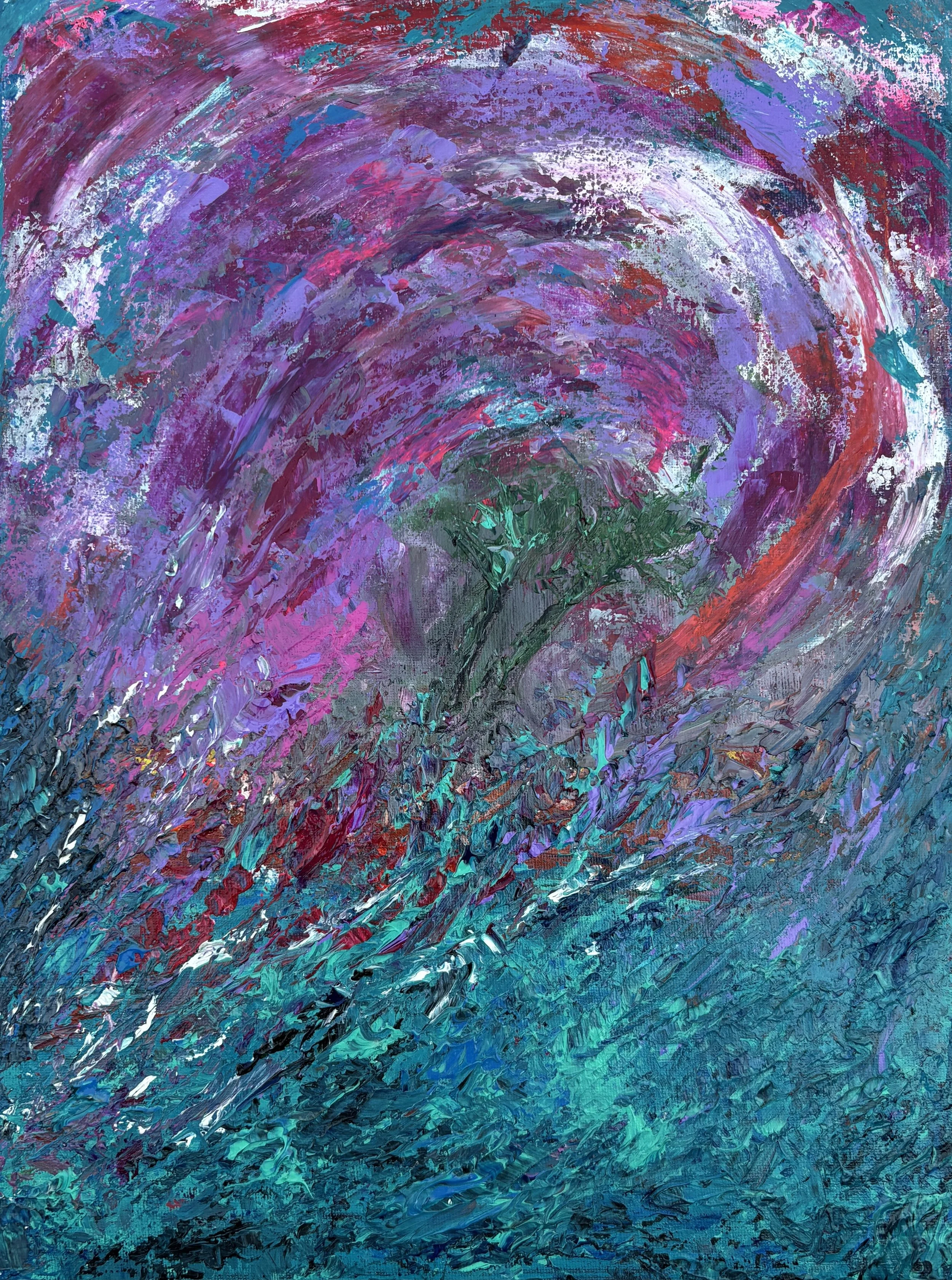 "Summer Storm" Acrylic on canvas 12x16