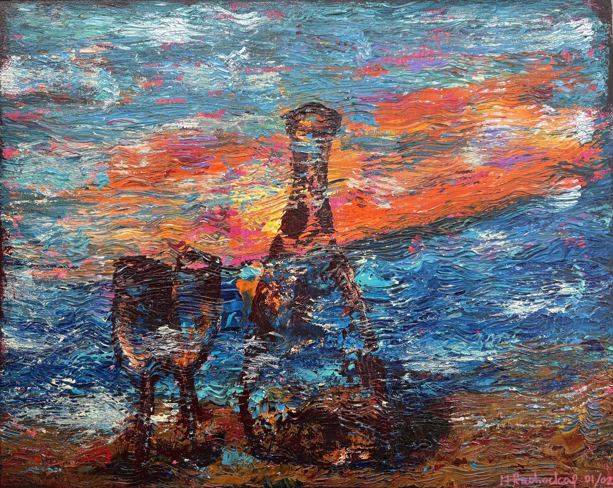 "Birthday on the Beach" Acrylic on canvas 16x20