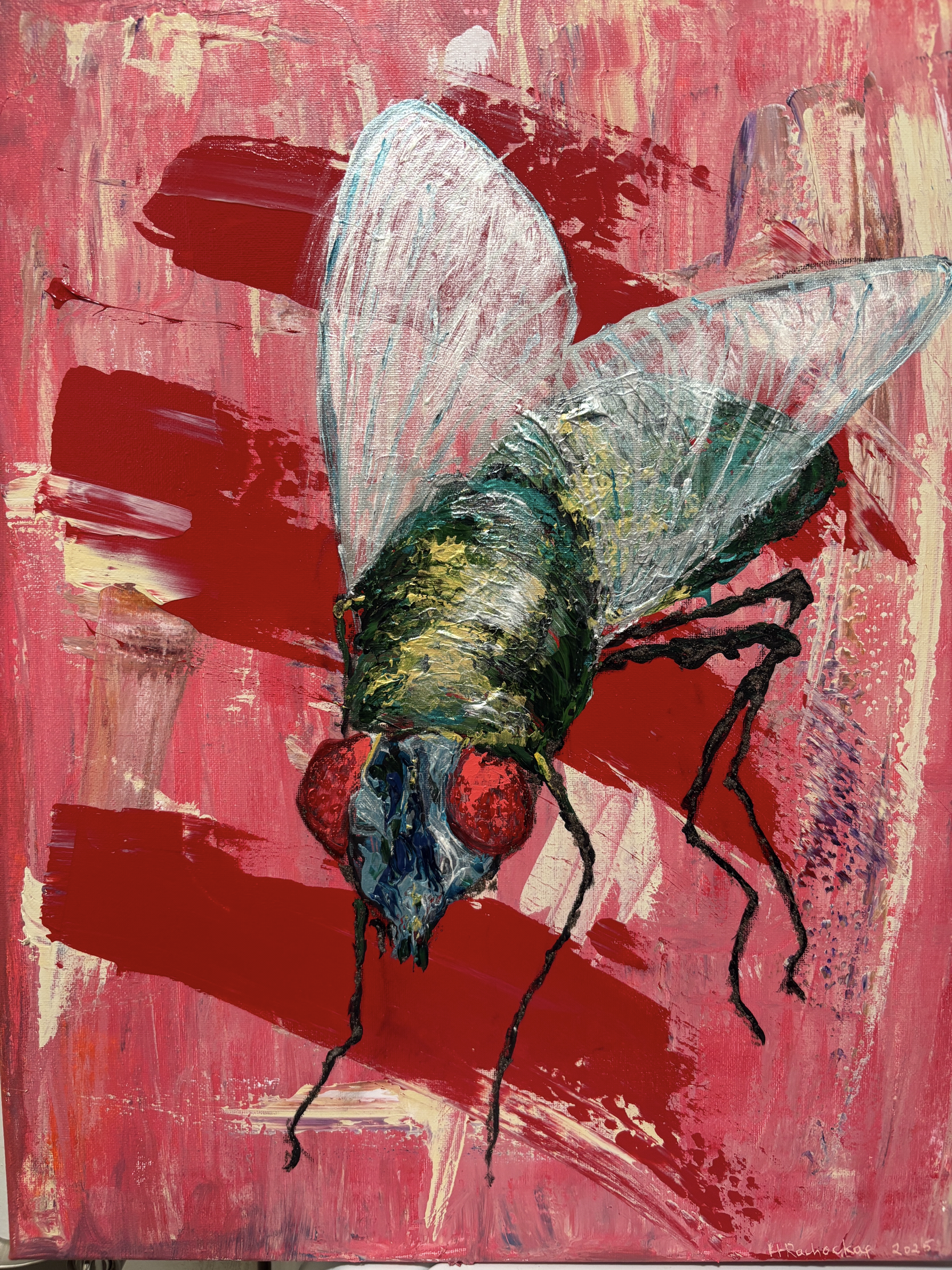 "Buzz Off" Acrylic on canvas 20x16