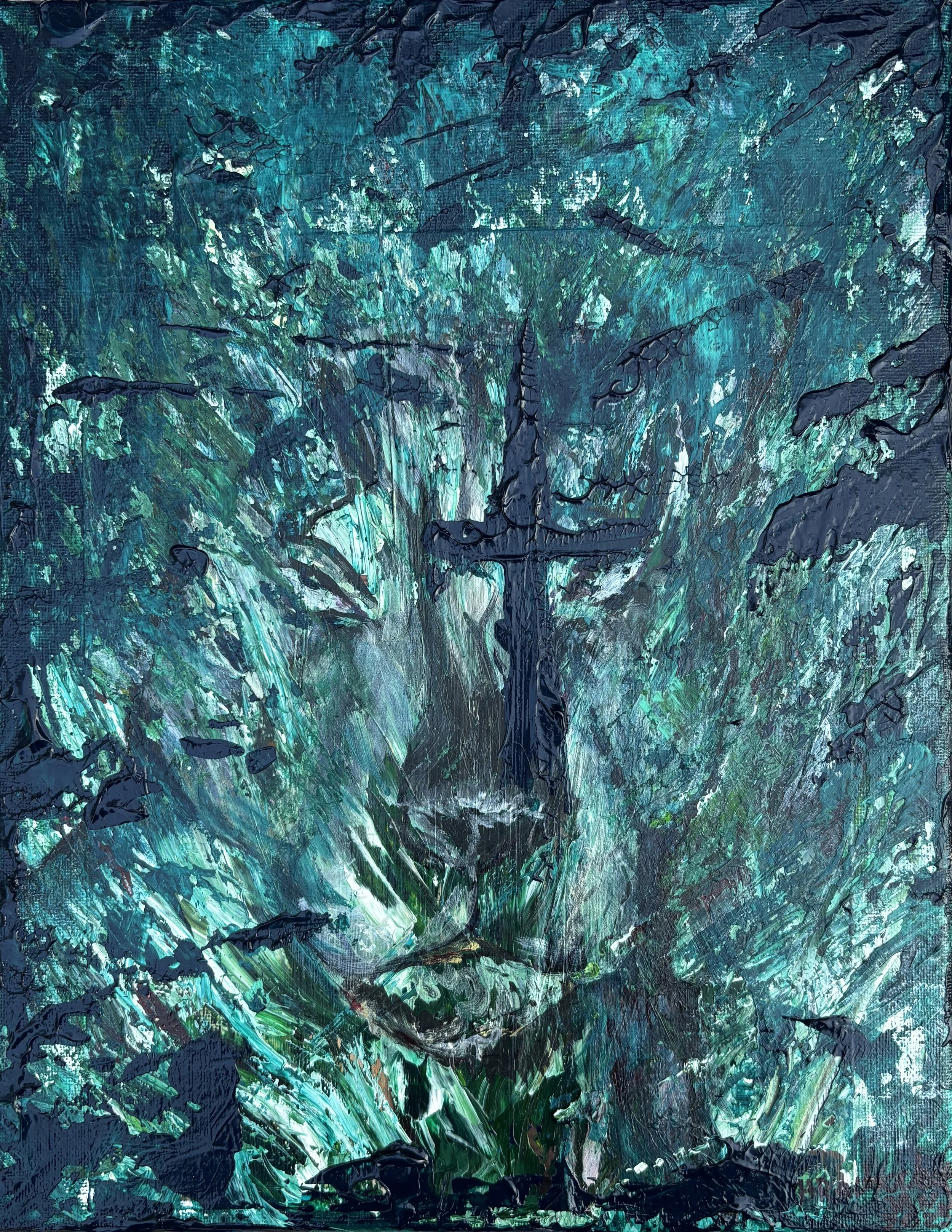 "It's A Wild Wild World" Acrylic on canvas 12x16