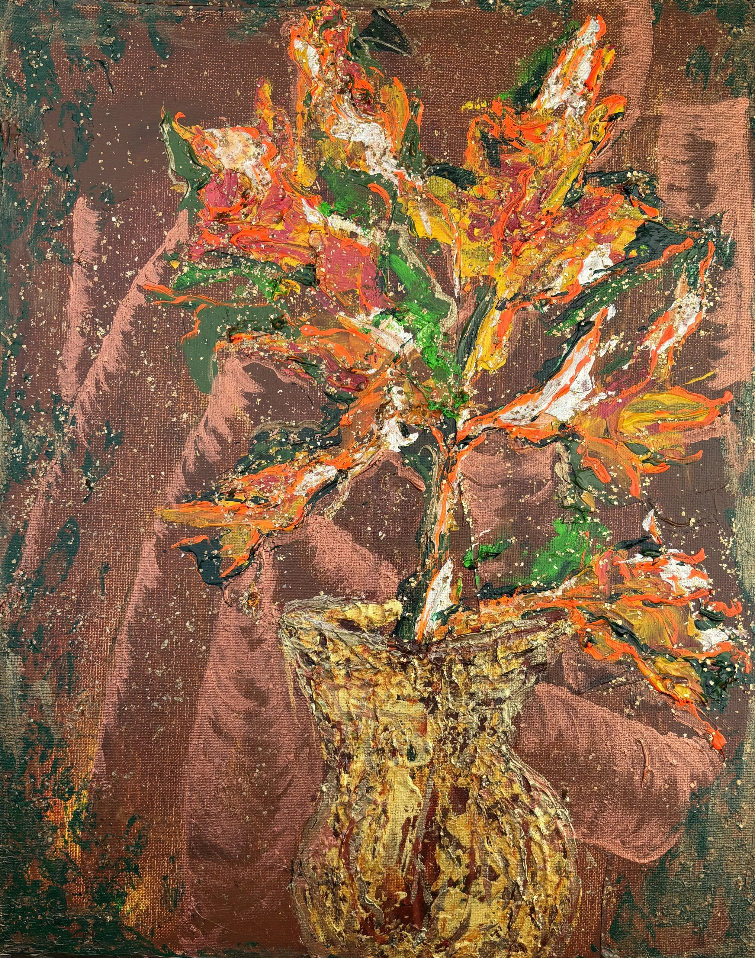 "Autumn Embers 1" Acrylic on canvas 16x20