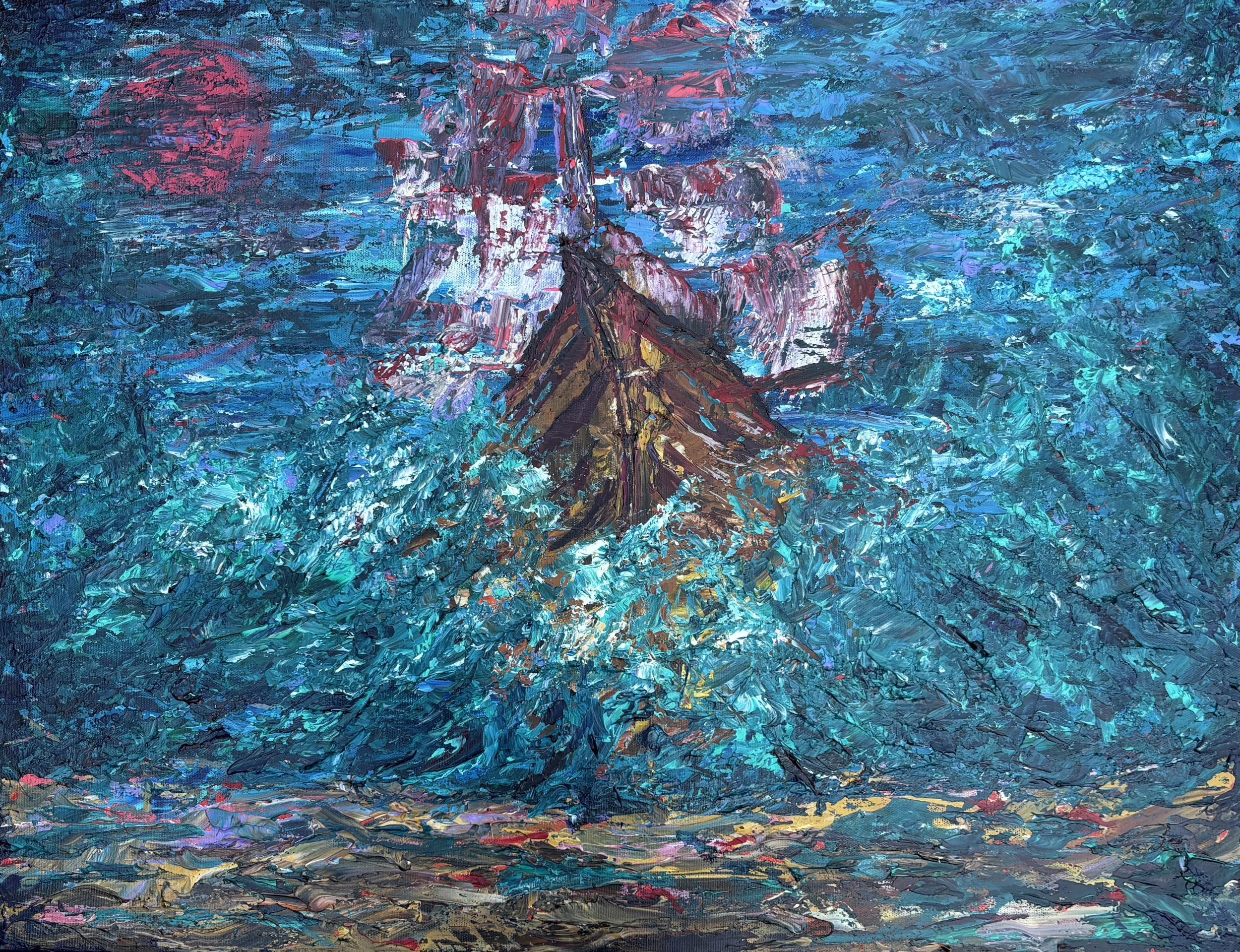 "Out Of The Storm" Acrylic on canvas 20x30