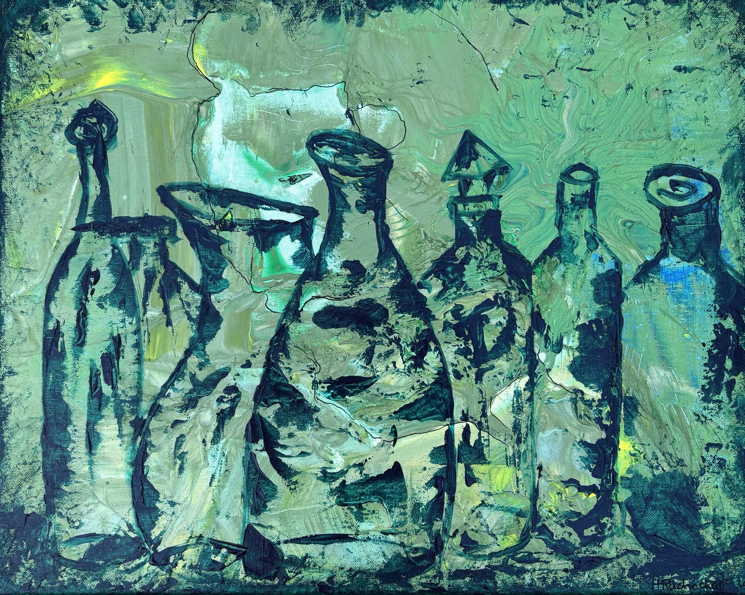 "Empty Vessels 14" Acrylic on canvas 16x20