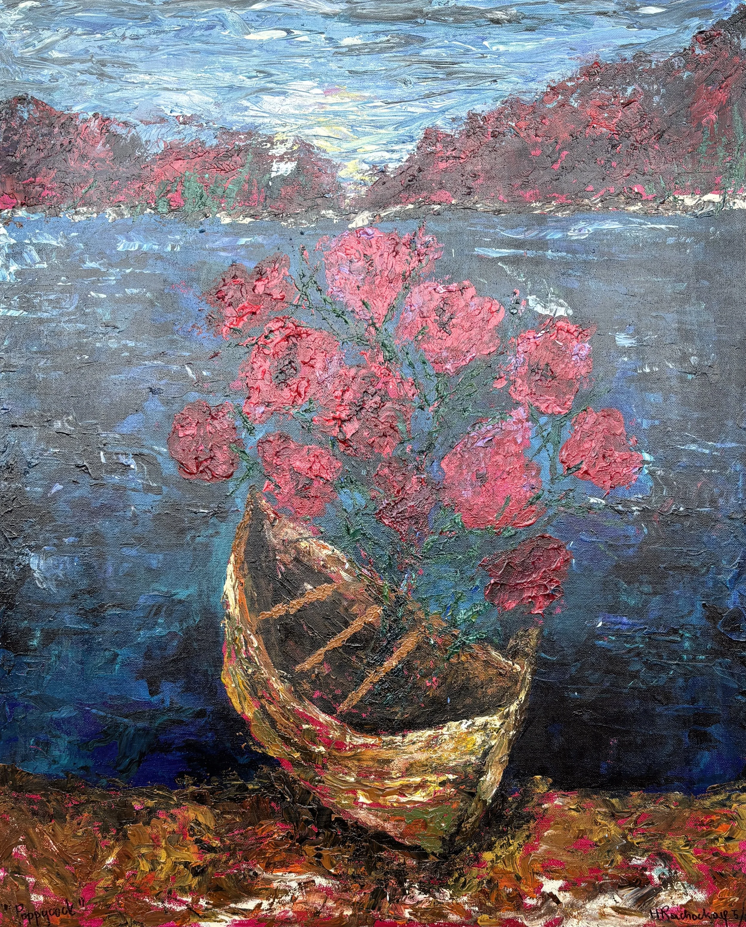 "Poppycock" Acrylic on canvas 20x30