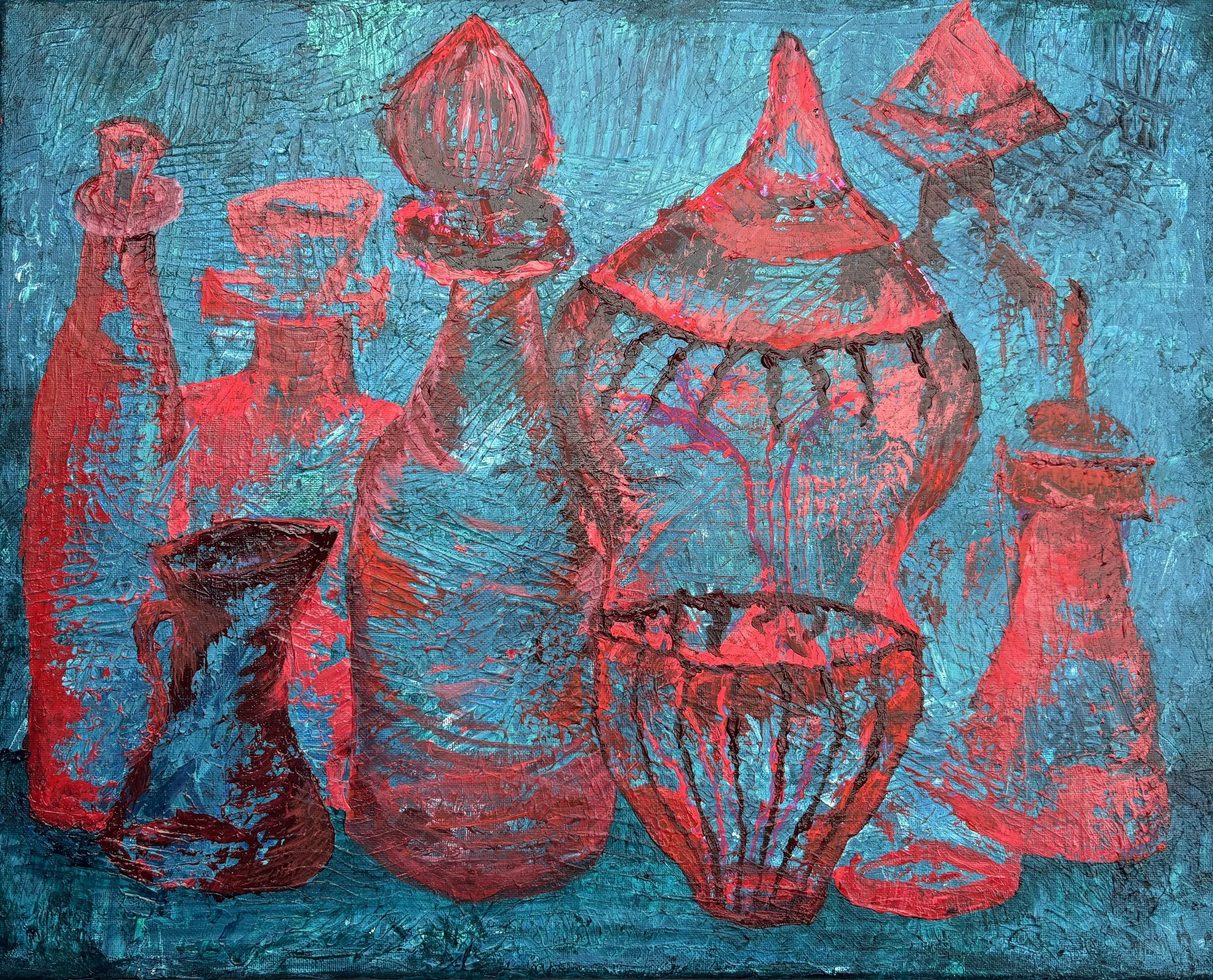 "Empty Vessels 9" Acrylic on canvas 16x20