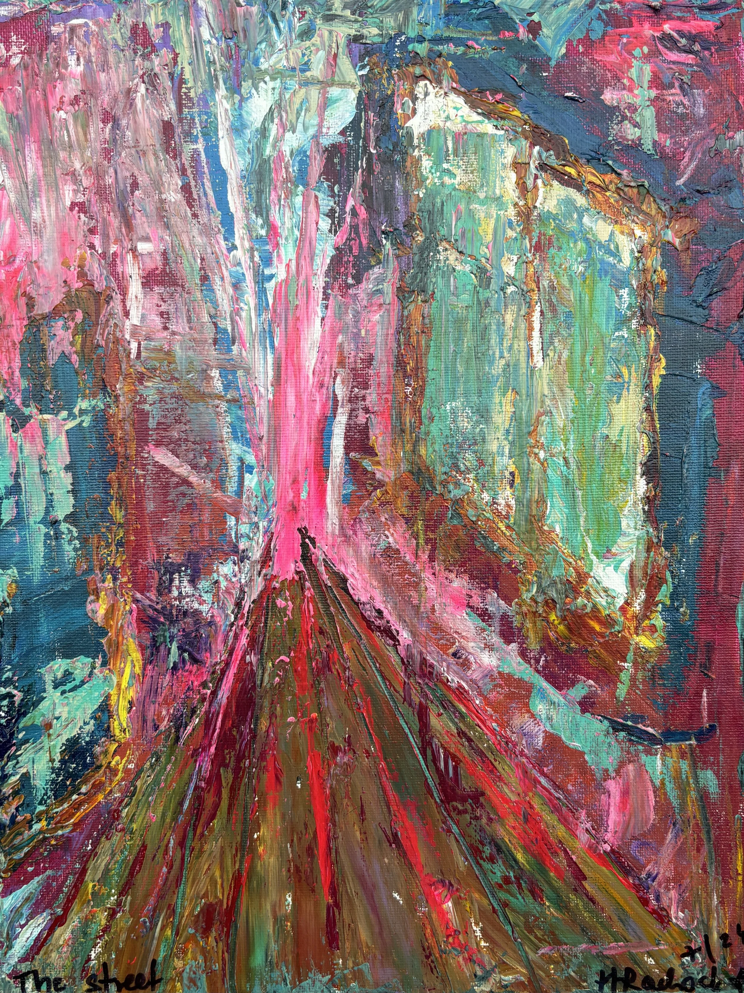 "One Way Street" Acrylic on canvas 12x16