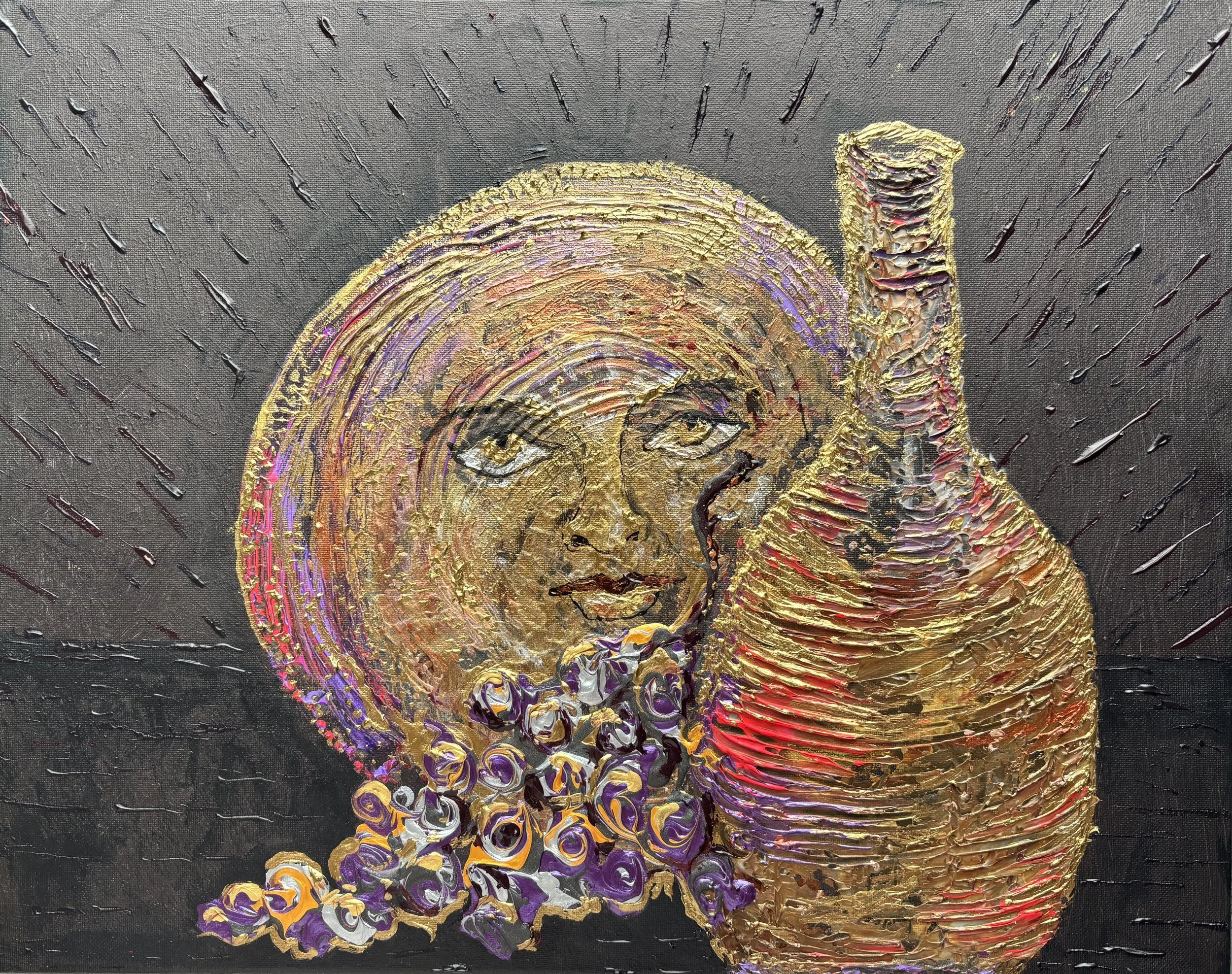 "Centerpiece" Acrylic on canvas 16x20