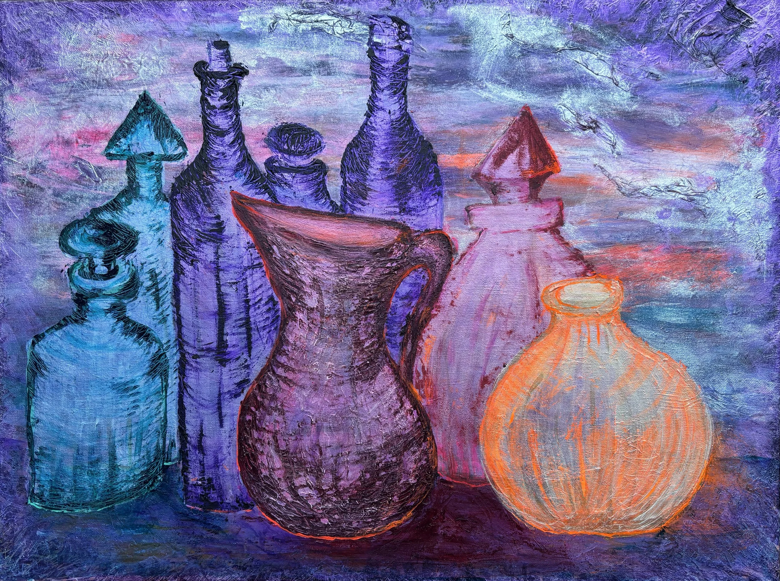 "Empty To the Brim" Acrylic on canvas 18x24 2026