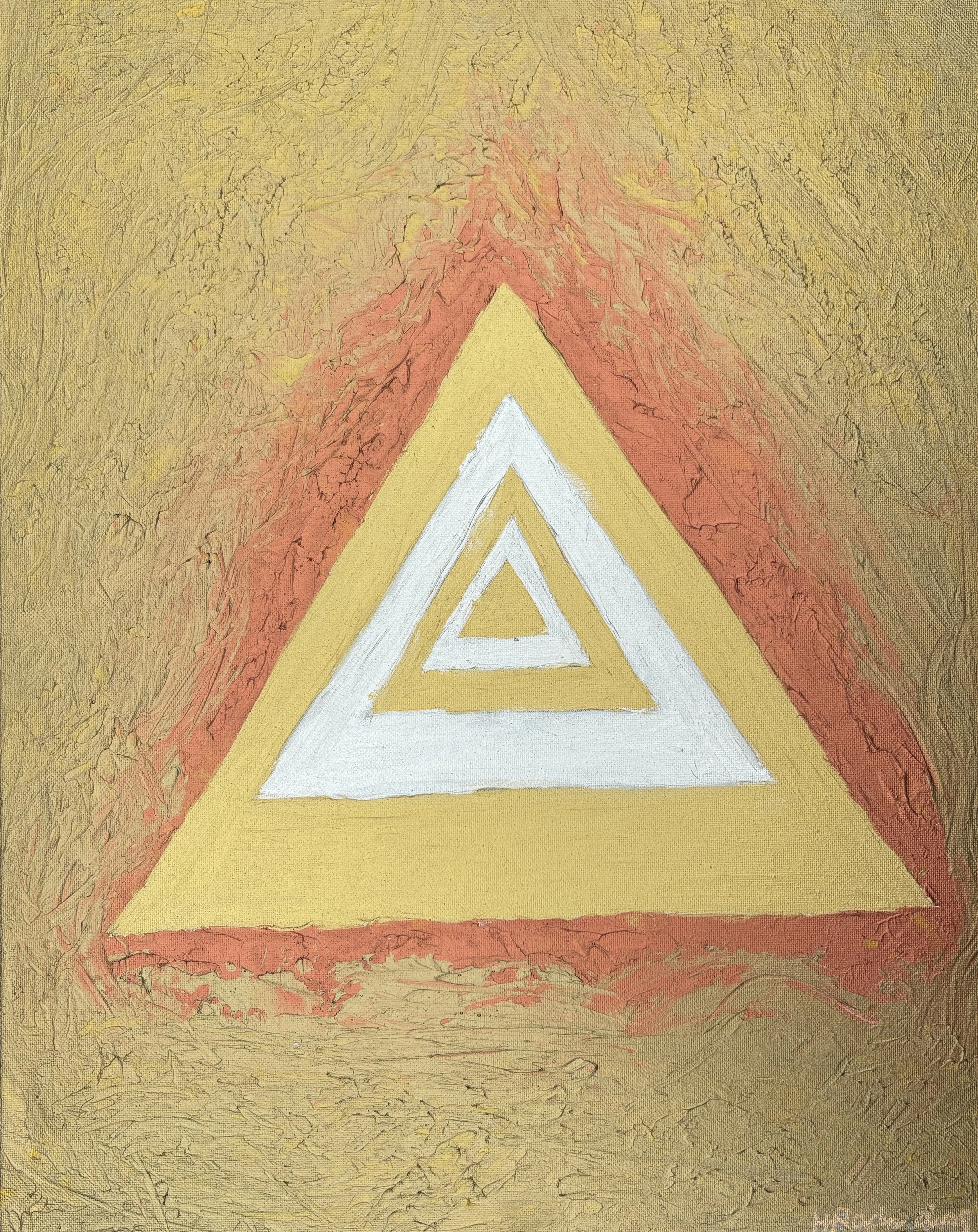 "Signs of Triangulation" Acrylic on canvas 16x20