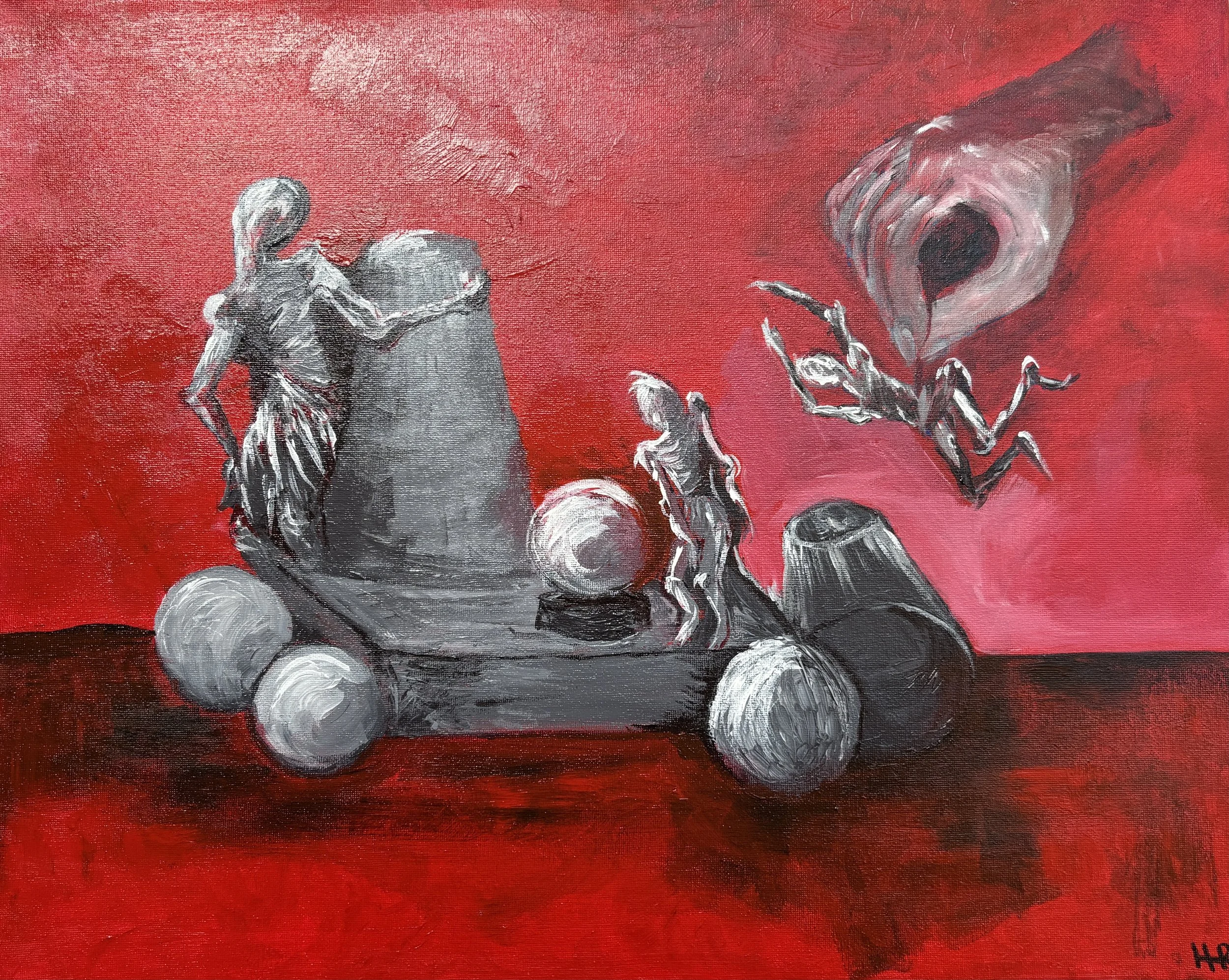 "The Art Lesson" Acrylic on canvas 16x20