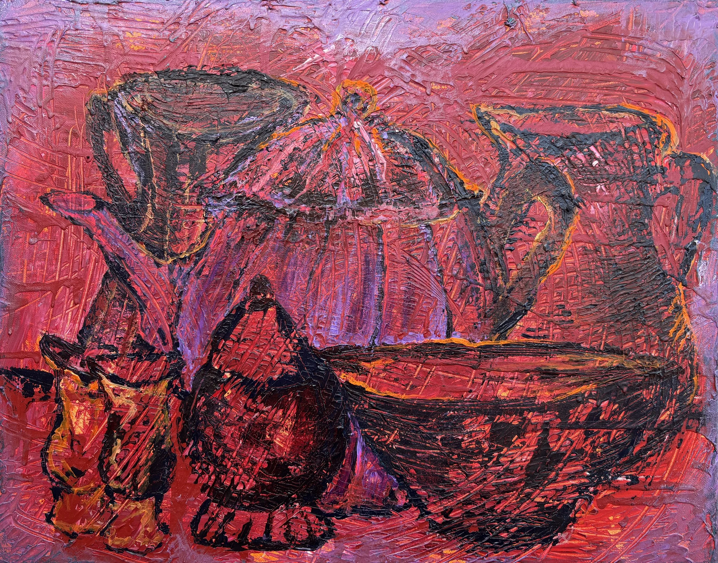"Empty vessels 2" Acrylic on canvas 16x20