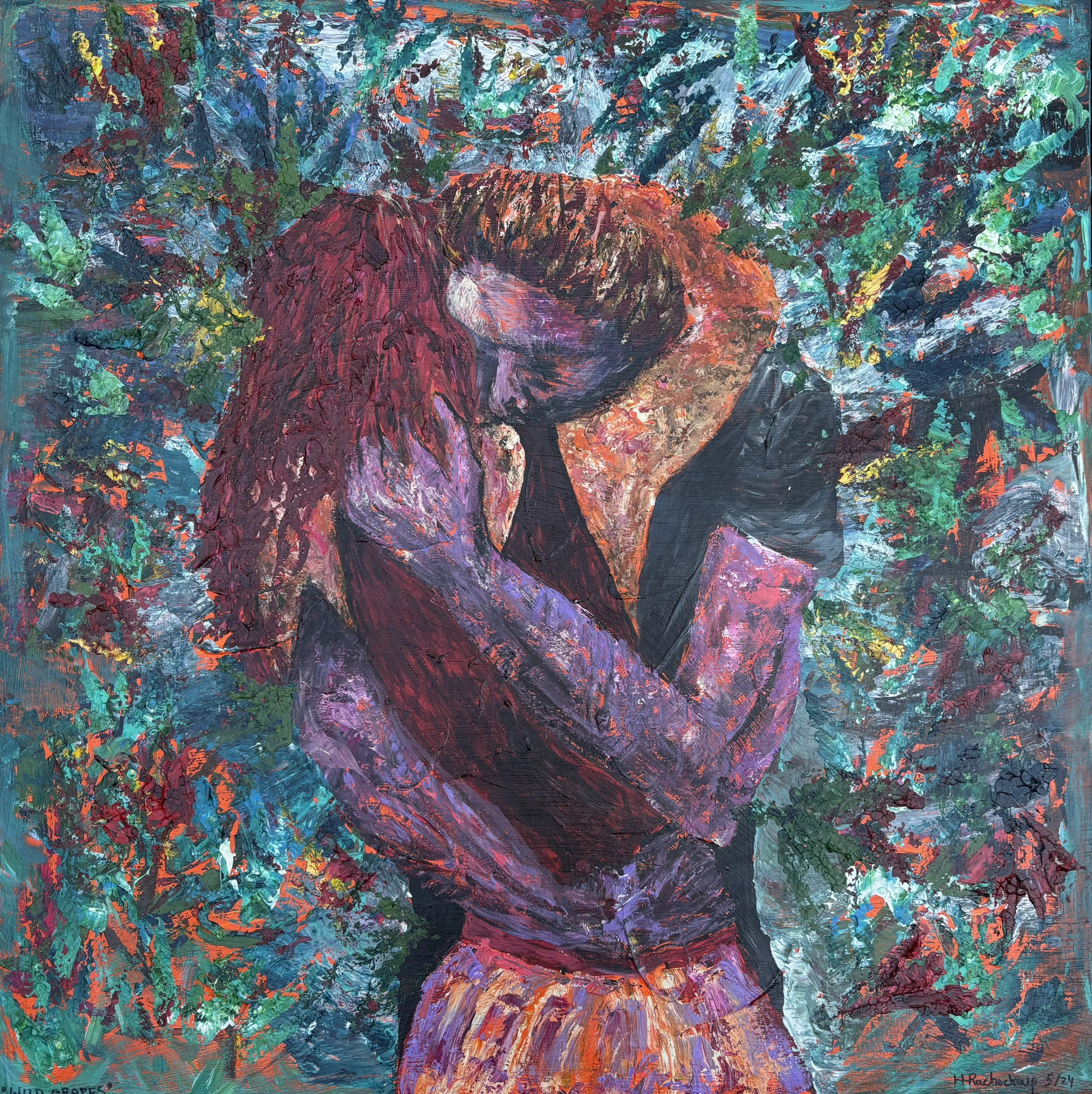 "Happy Returns" acrylic on canvas 30x30