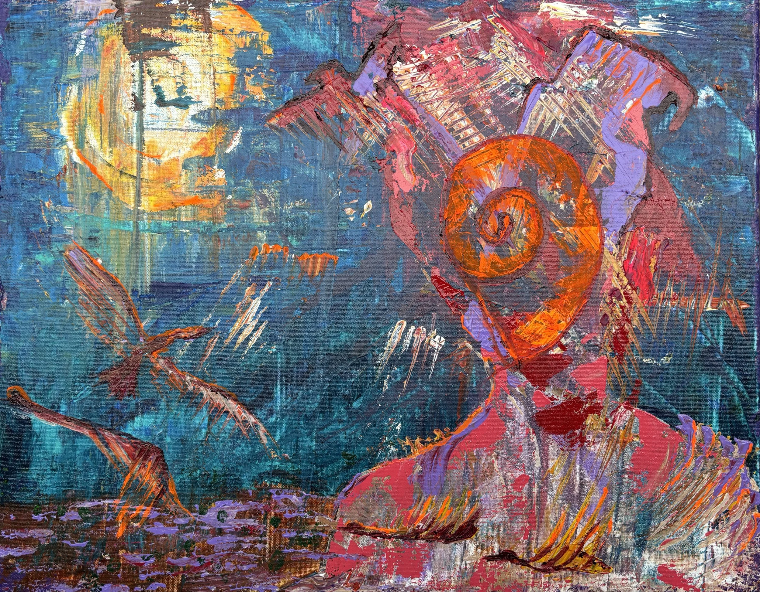 "Birdwatching" Acrylic on canvas 20x16