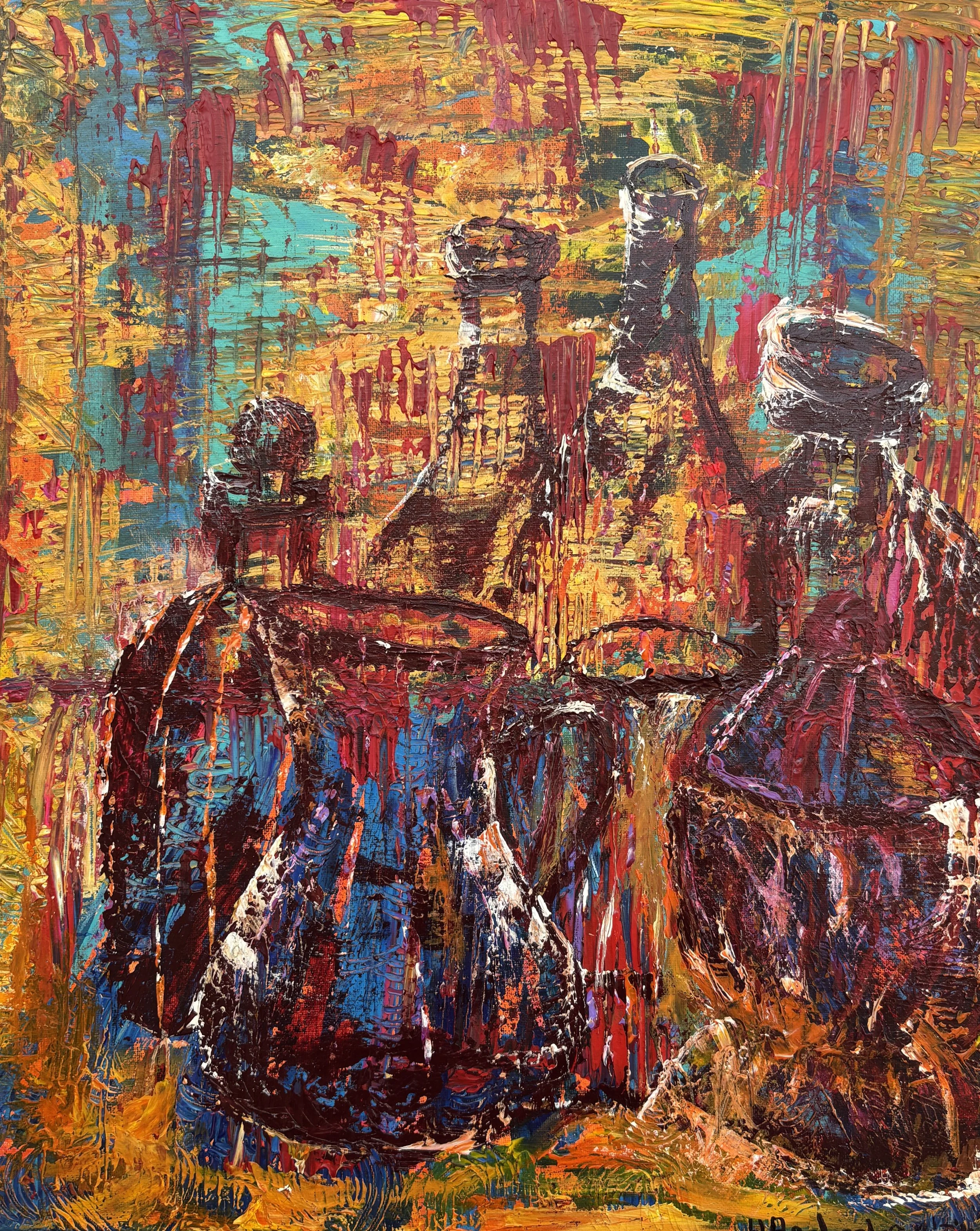 "Empty Vessels 1" Acrylic on canvas 16x20