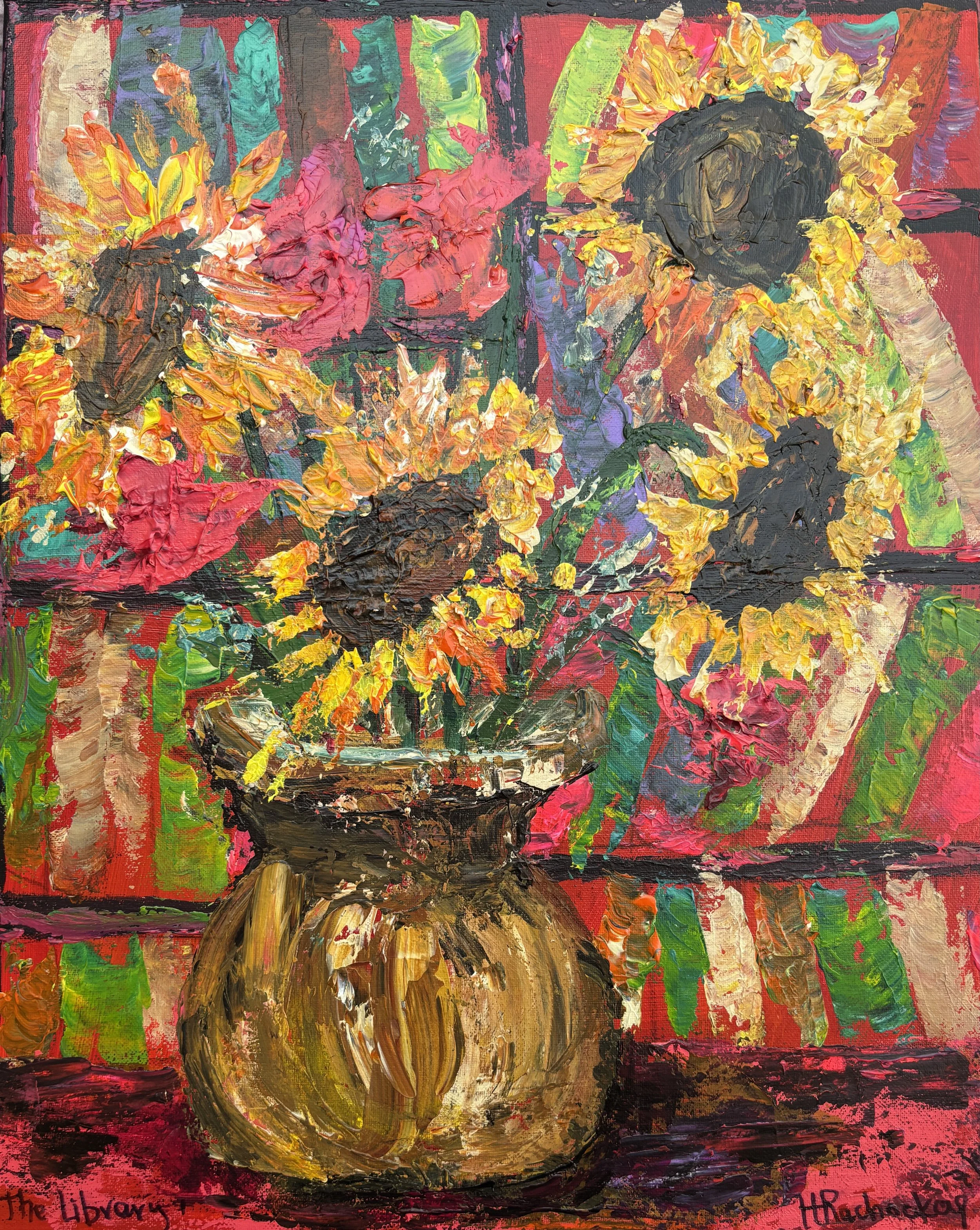 "In The Library" Acrylic on canvas 16x20
