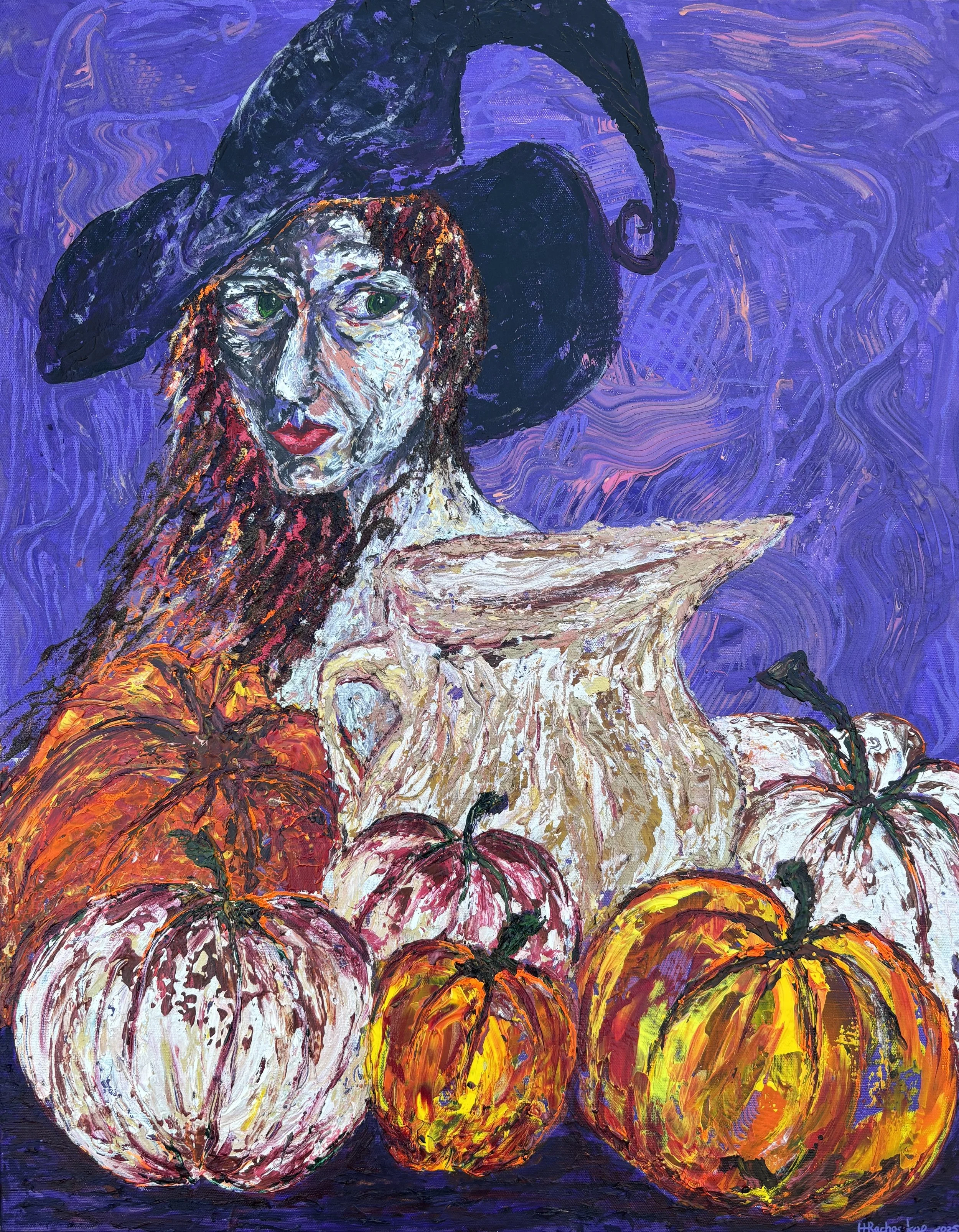 "Harvest Hex" Acrylic on canvas 16x20