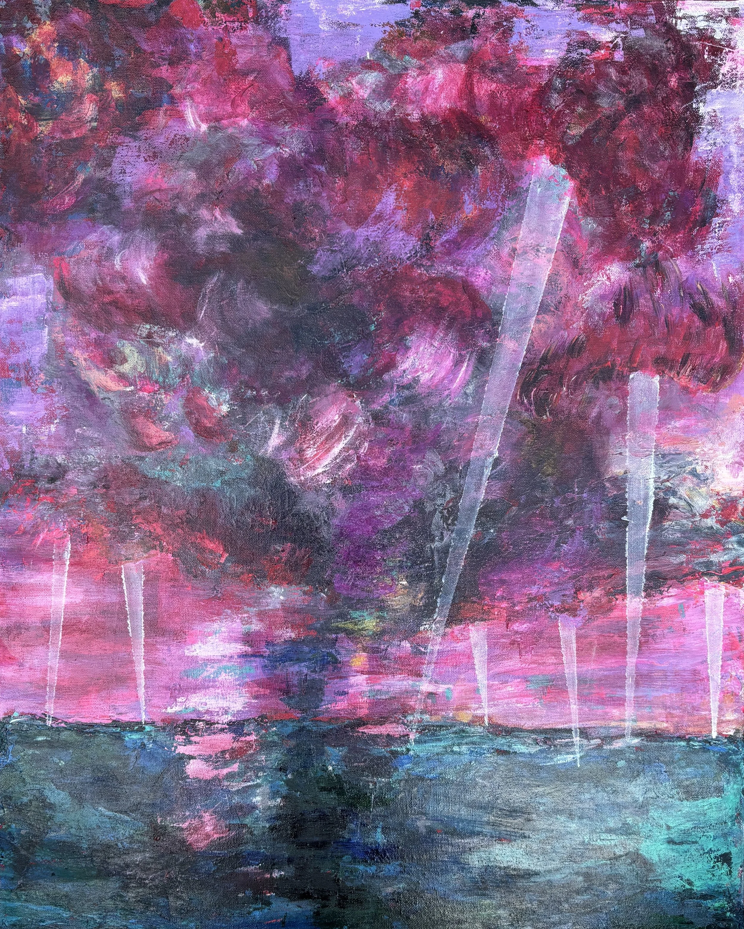 "Cumulonimbus" Acrylic on canvas 20x30