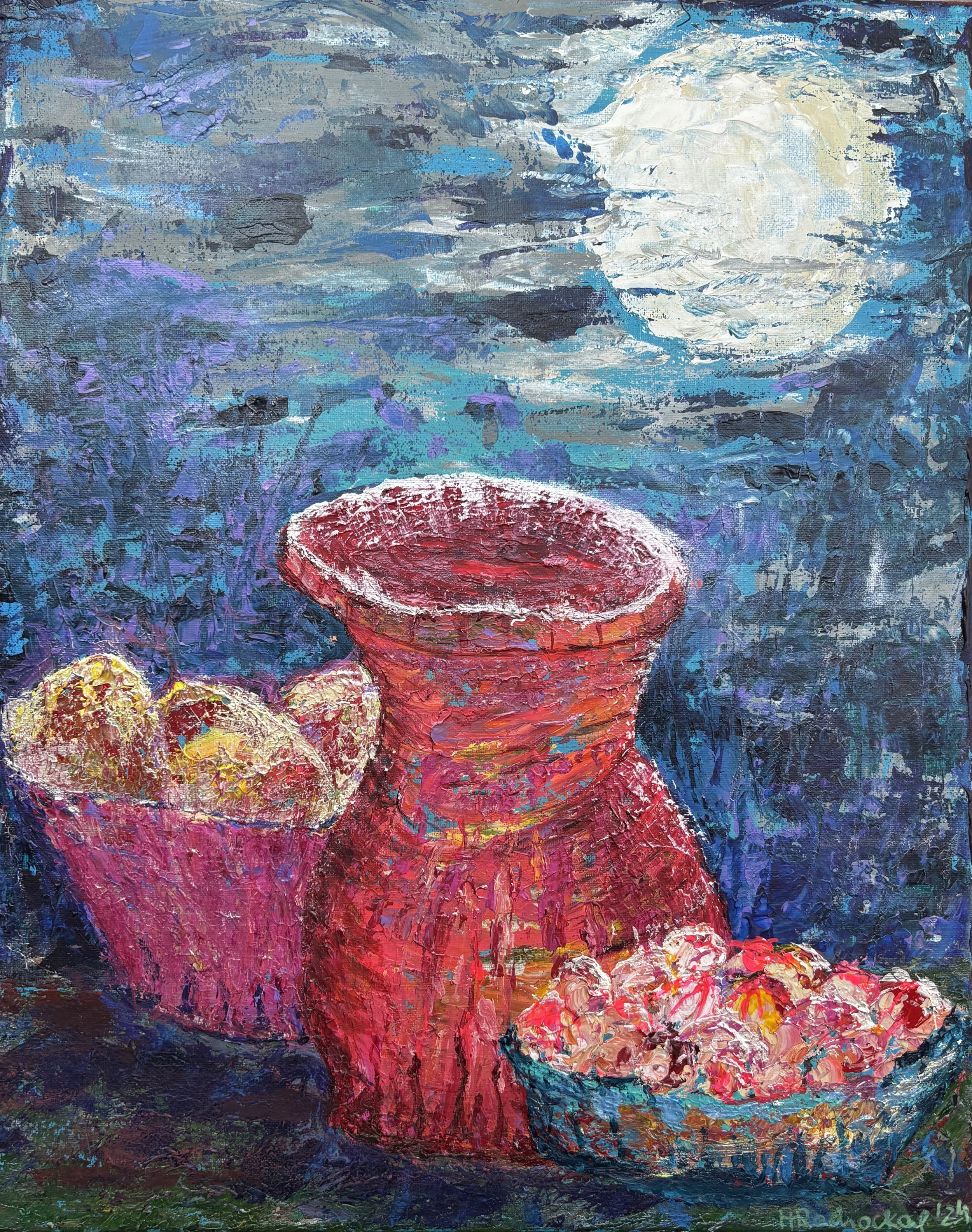"Midnight Picnic" Acrylic on canvas 16x20