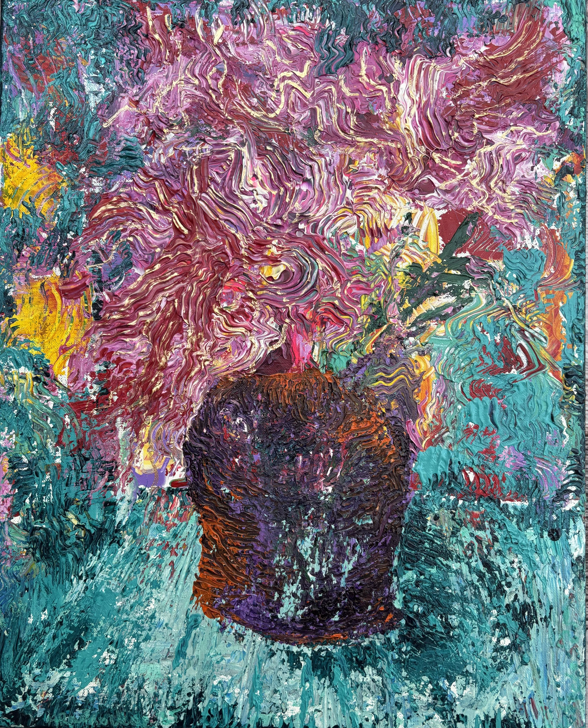 "Convolutions" Acrylic on canvas 16x20