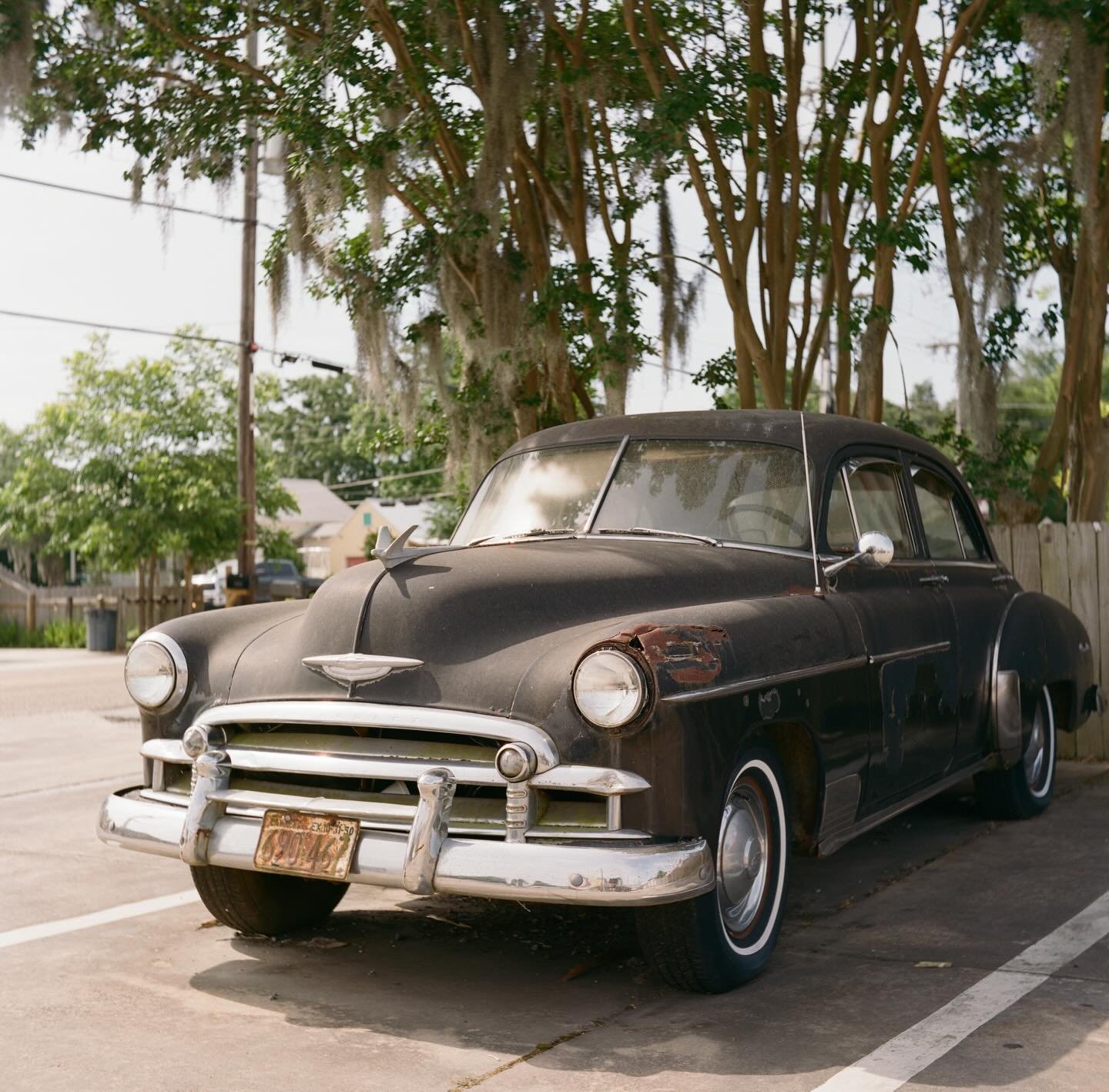 Part 2: Favorite film photos from the past year&hellip;

Frame 1: Not so Deluxe. Came across this weathered &lsquo;50s Chevy resting in Madisonville, LA. Need to shoot more medium format, I just love the square frame. The vintage glass capturing vint