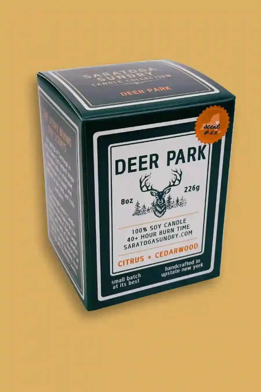 Deer Park candle gift box from Saratoga Sundry scent with citrus and cedarwood.webp