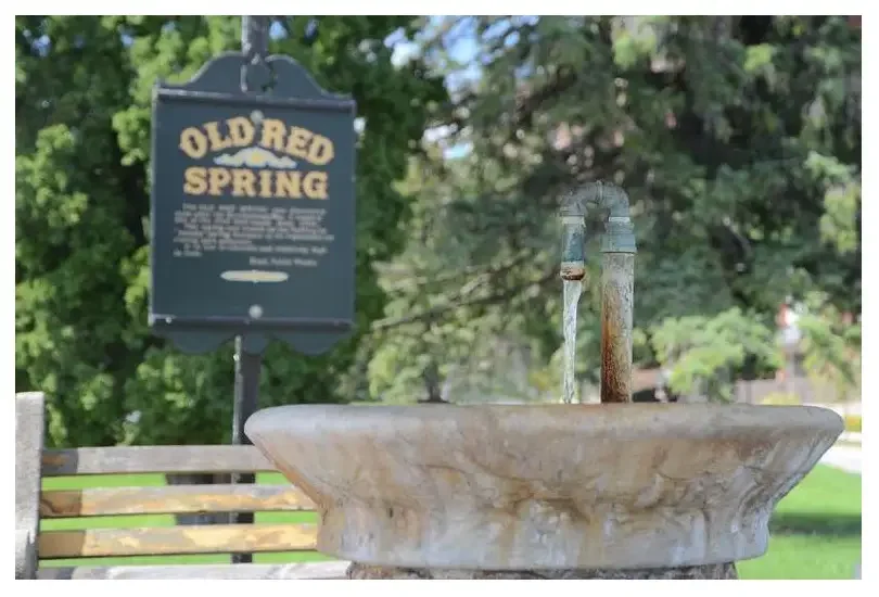 Old Red Spring in Saratoga Springs NY
