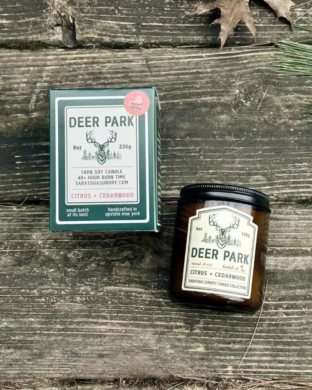 Deer Park candle and gift box from Saratoga Sundry.webp