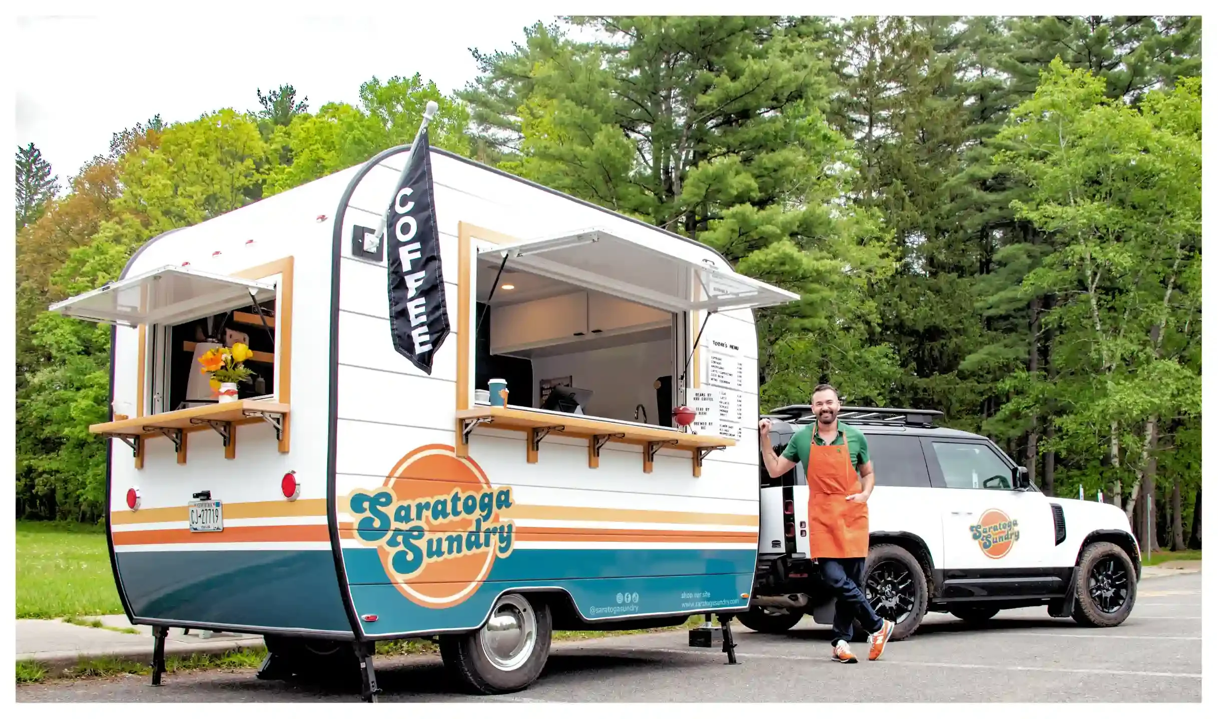 Saratoga Sundry coffee camper and business owner.webp