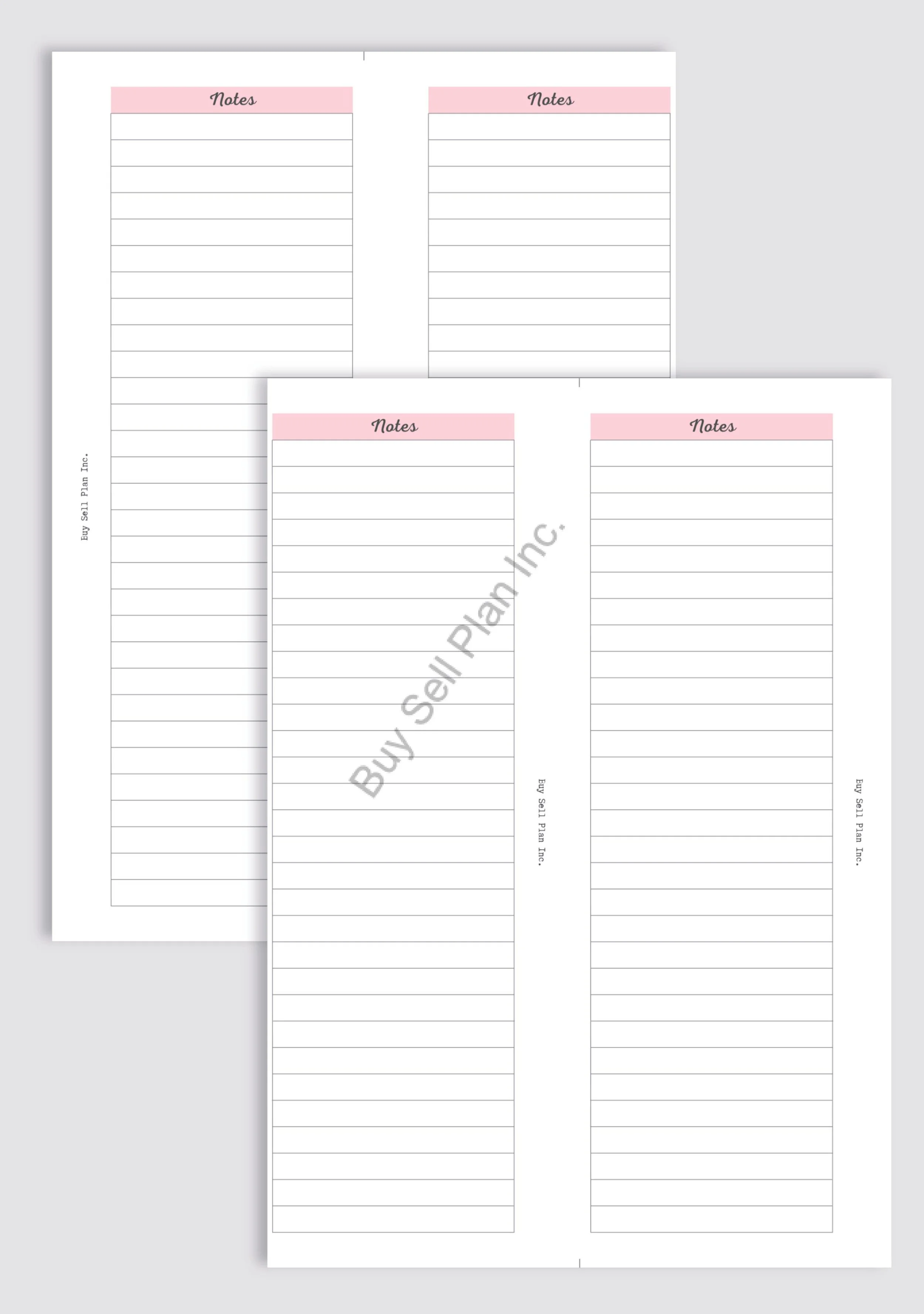 Notes Card, Pink, PW/FC/P
