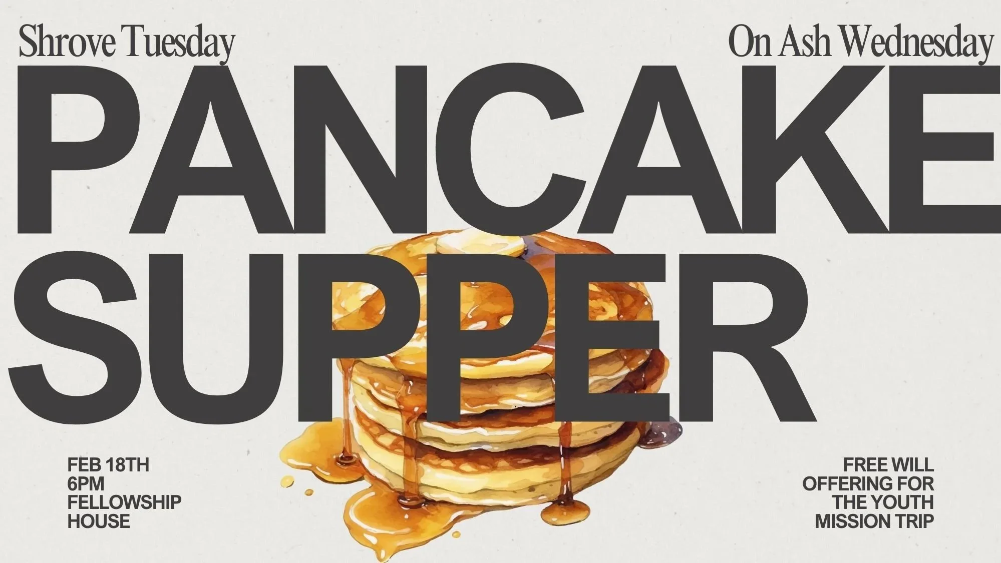 Pancake Supper