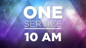 One Service Sunday during August