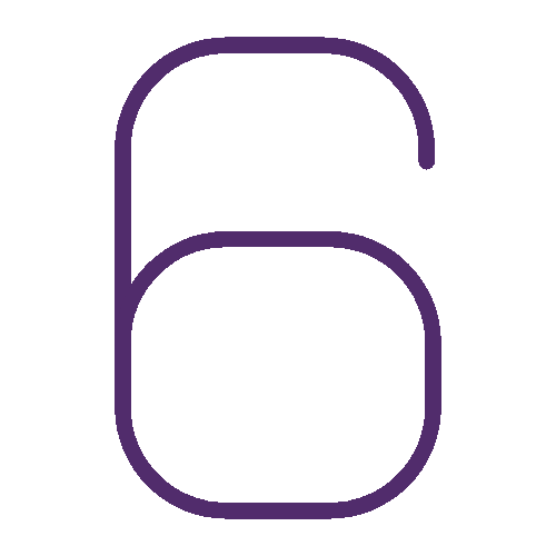 Animated GIF of number 6.