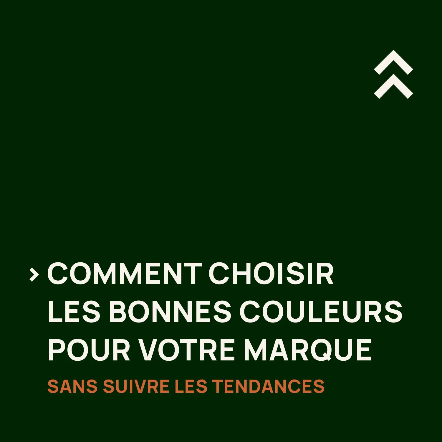 Comment choisir les bonnes couleurs pour votre marque — sans suivre les tendances