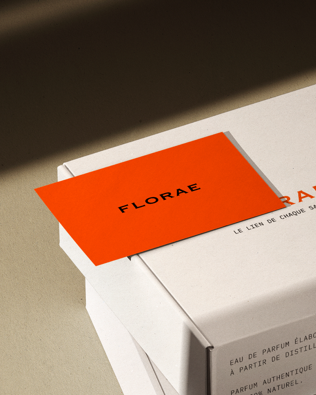 Carte de remerciement de l'identité visuelle de FLORAE réalisé par le studio de création indépendant lapousse.