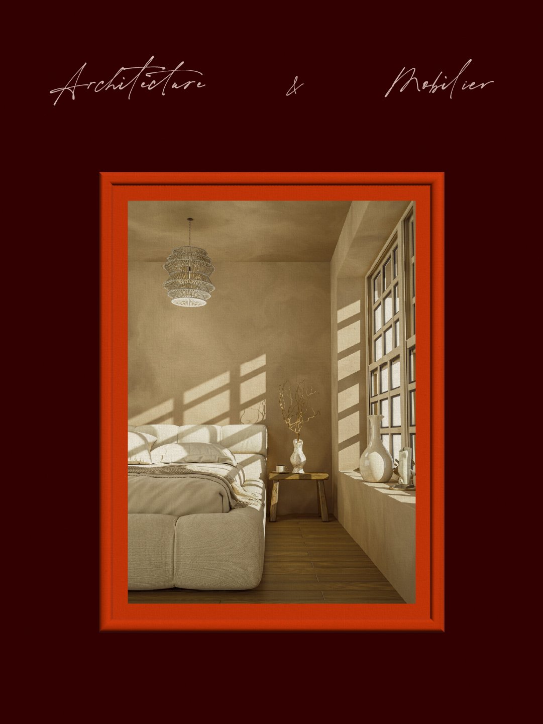 Poster avec un des projets et signature logo de l'identité visuelle de AMÉ réalisée par le studio design lapousse.