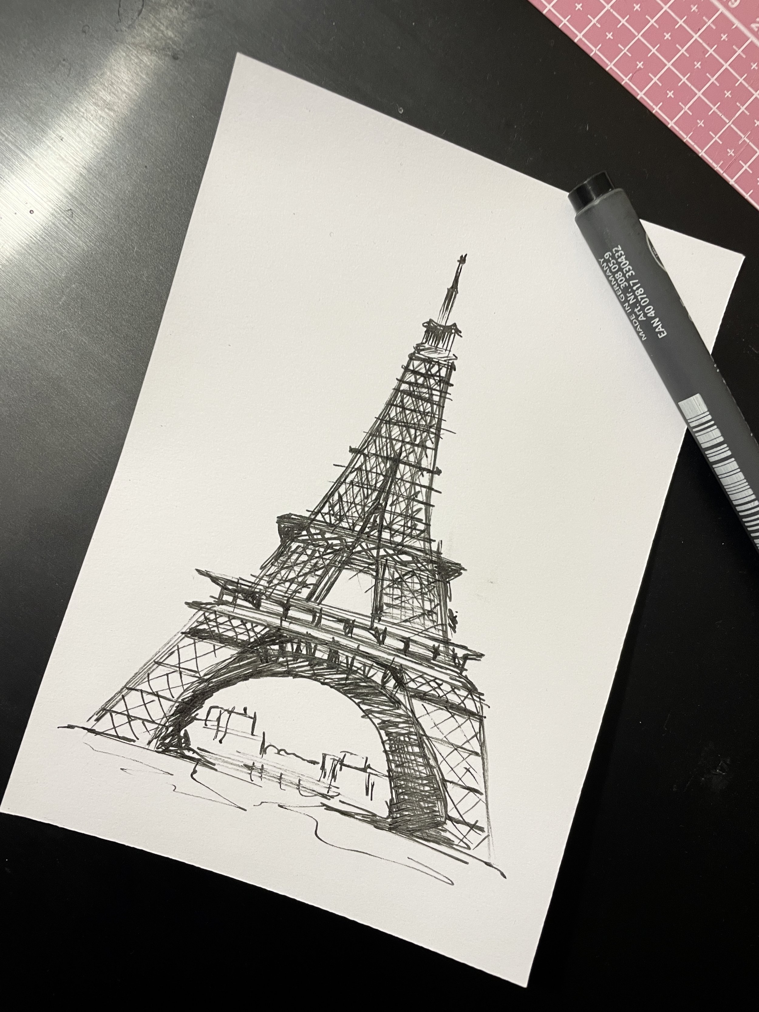 Eıffel Tower Handmade Poster
