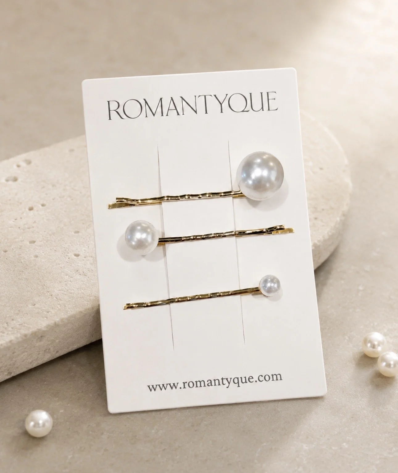 PEARL HAIR PIN SET
