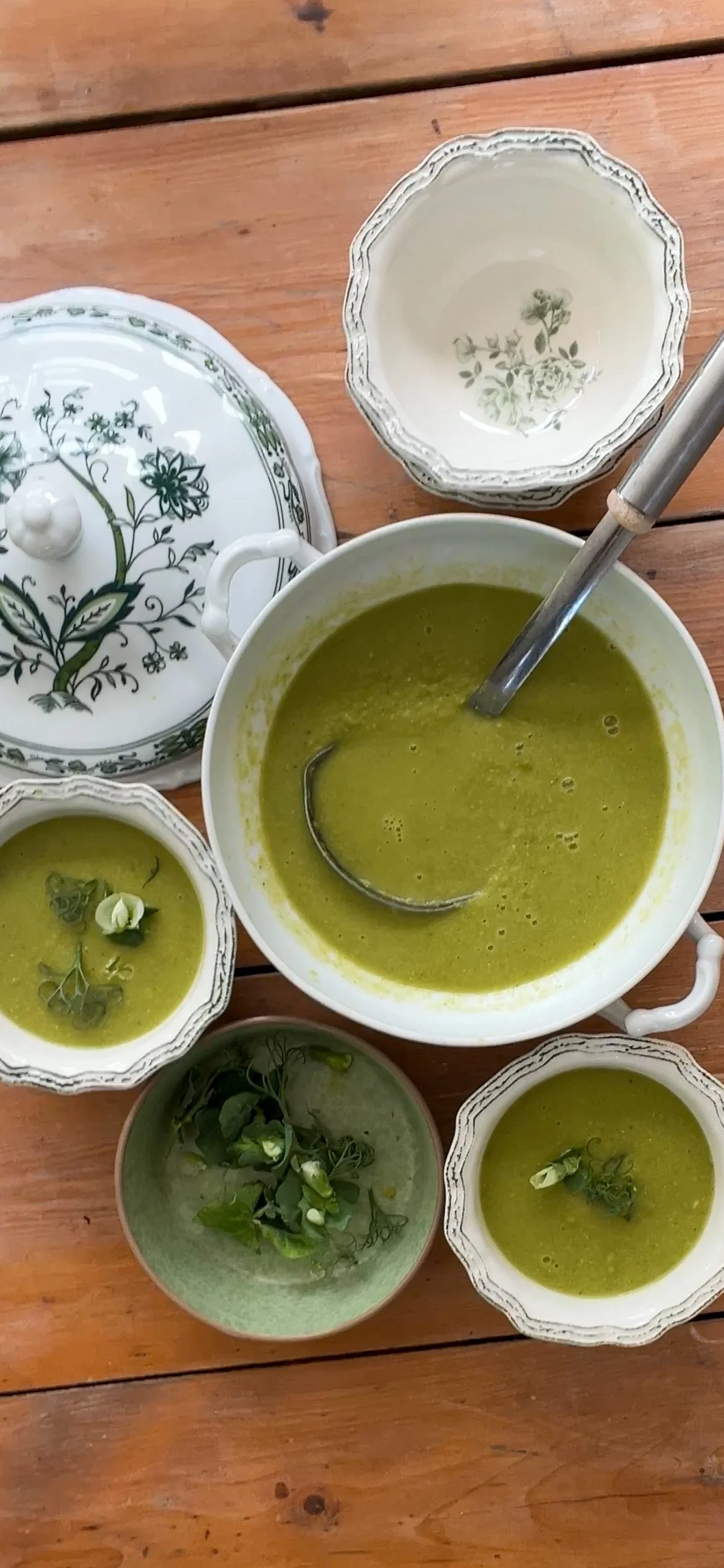 pea &amp; mint soup