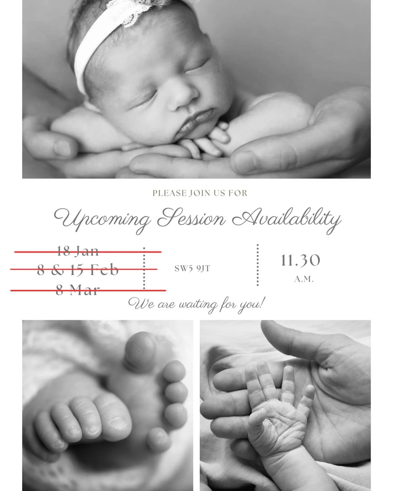 ✨ Update on availability ✨

We are now officially fully booked with no availability until 3 May. Thank you for the continued trust, love, and support, it truly means so much. 

If you are planning a Cake Smash session, please remember that booking is