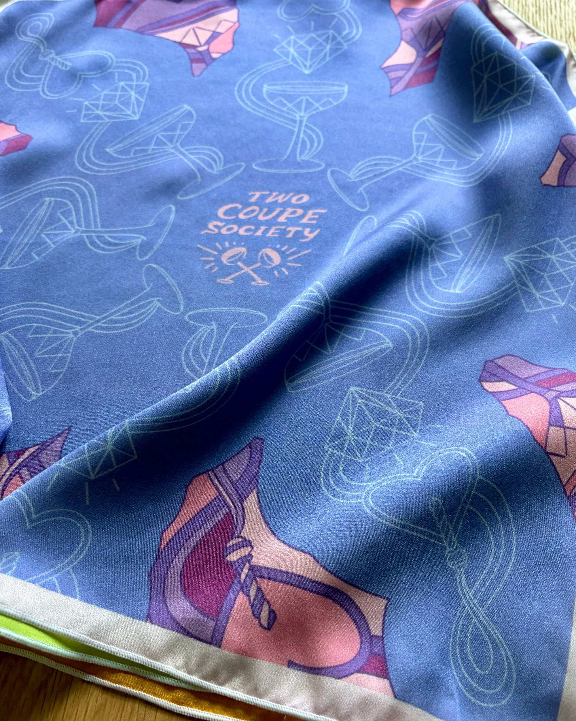 Silk Charmeuse Scarf - Lilac