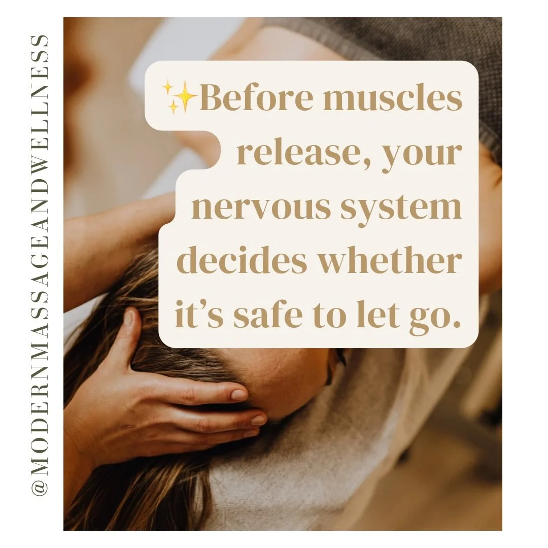 ✨Before muscles release, your nervous system decides whether it&rsquo;s safe to let go.

That&rsquo;s why thoughtful touch, slow pacing, and clear communication matter just as much as technique.

When your body feels safe&hellip;
✨ real change can ha