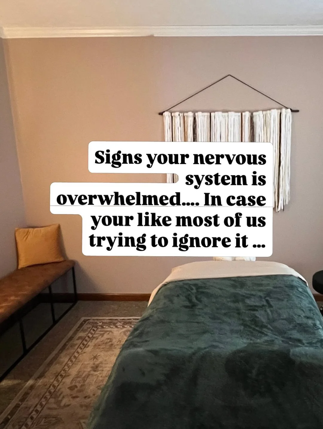 💛Signs your nervous system is overwhelmed
💛This is something I see in so many women.

Not just stress&hellip;
but a body that hasn&rsquo;t had the chance to come back down.

It can look like:
&bull; feeling wired but exhausted
&bull; trouble sleepi